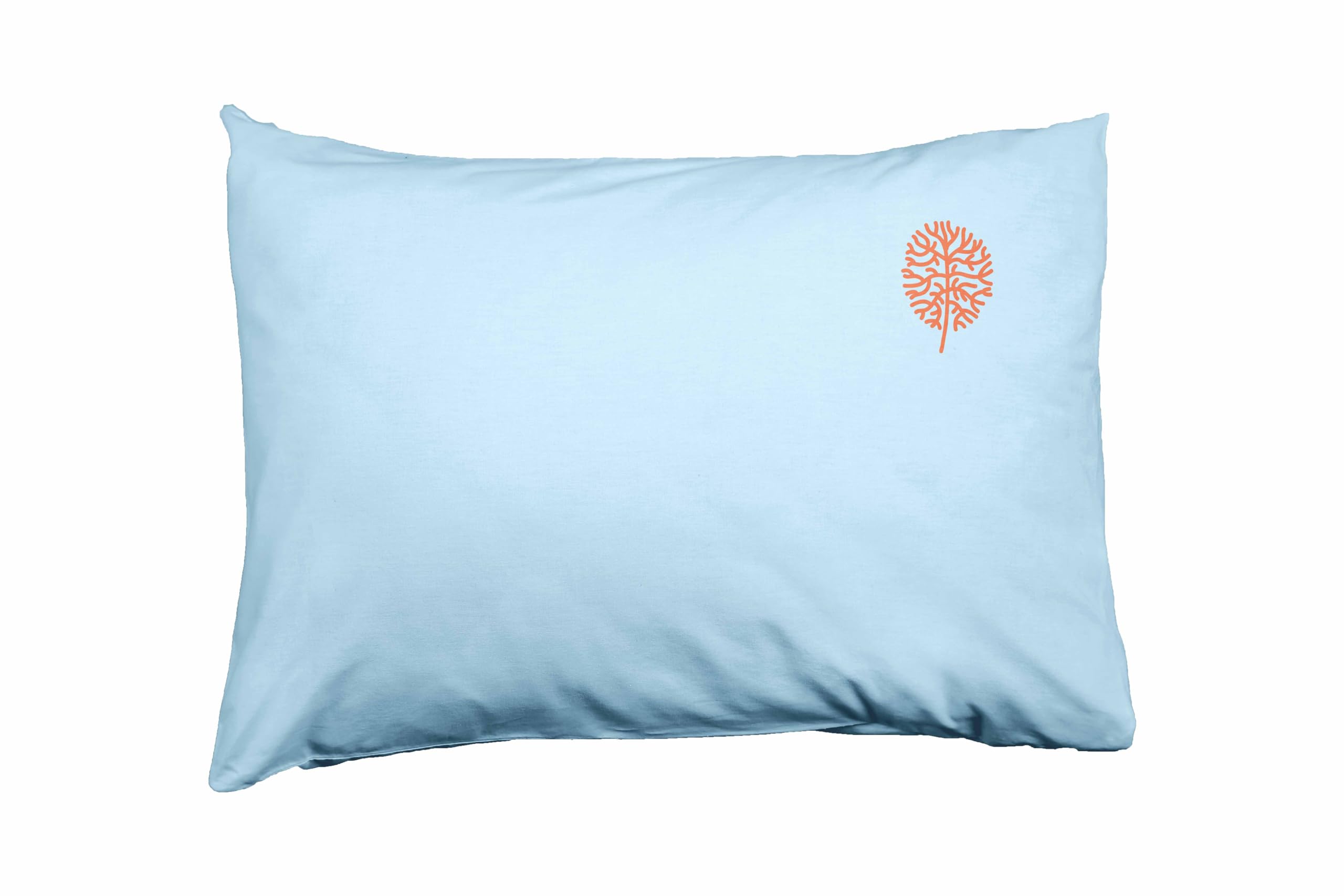 Bona Basics, Decorative Cushion Cover, Decorative Cushion Cover, Home Decoration, for Sofa, Cafe, Size: 50 x 35 cm, Colour: Light Blue