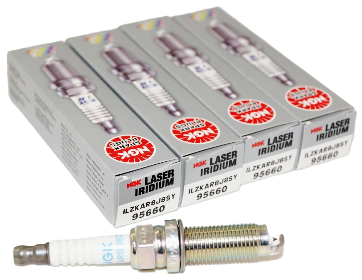 NGK ILZKAR8J8SY Spark Plug (95660 Laser Iridium), 4 Pack
