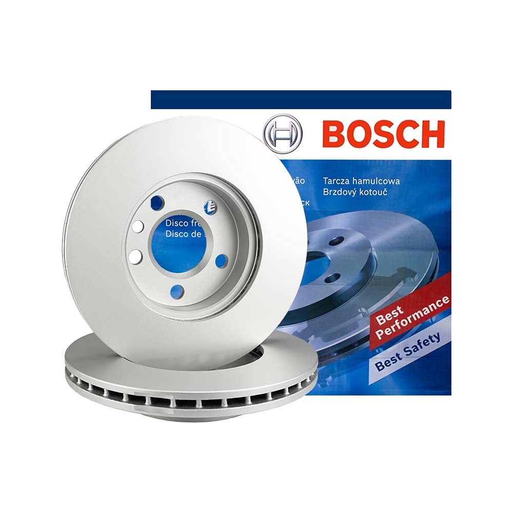 Bosch BD1588 Brake Disc - 295.7 mm Vented Discs - Front Axle - ECE-R90 Certified - Good Cooling, Reliable Braking, Corrosion Protection - 1 Single Disc