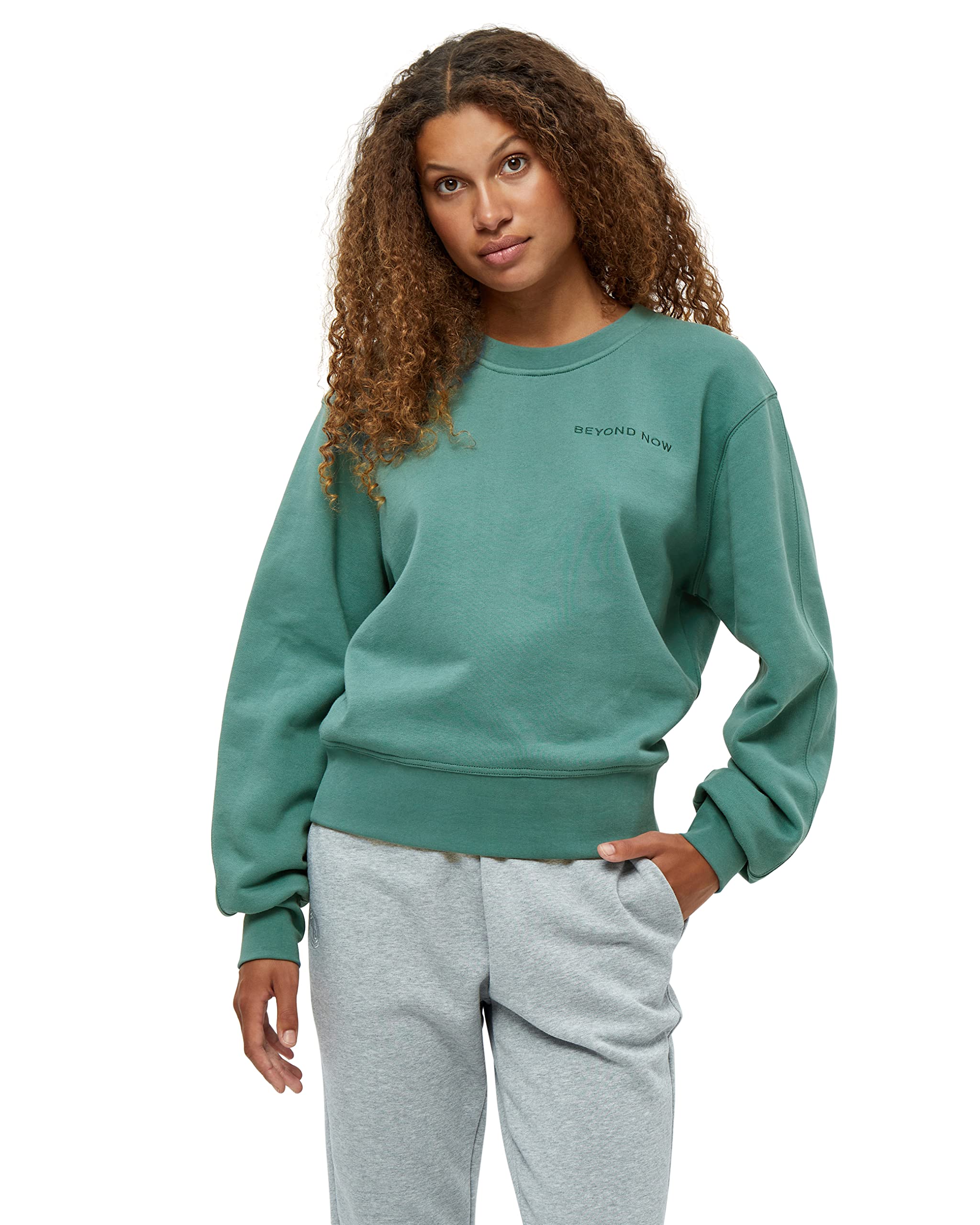 Beyond Now Bridget GOTS Sweatshirt | Blue Sweatshirts For Women Uk | Spring Sweater For Women | Size XS