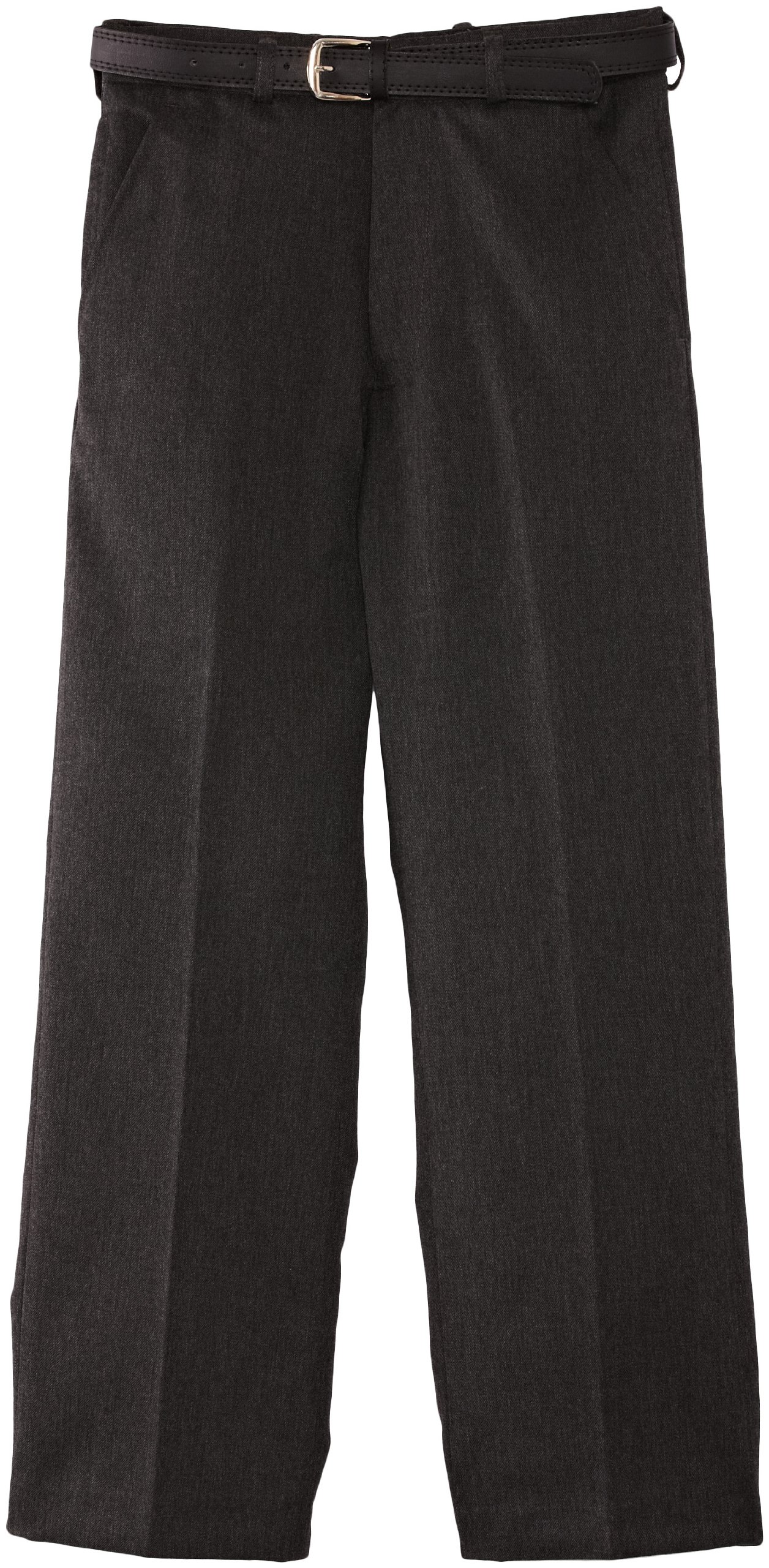 Blue Max Banner Boy's Falmouth Flat Front with Fly School Trousers, Grey, W46 (46IN)