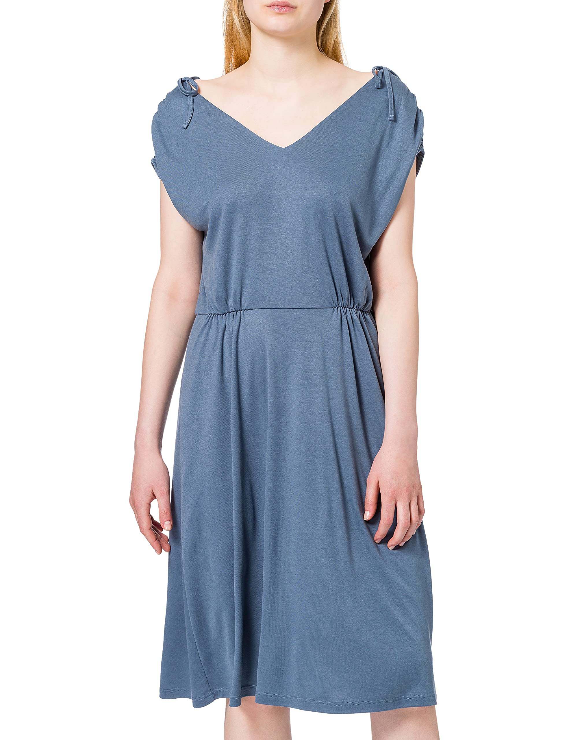 ESPRIT Women's Dress, 424/Grey Blue 5, L