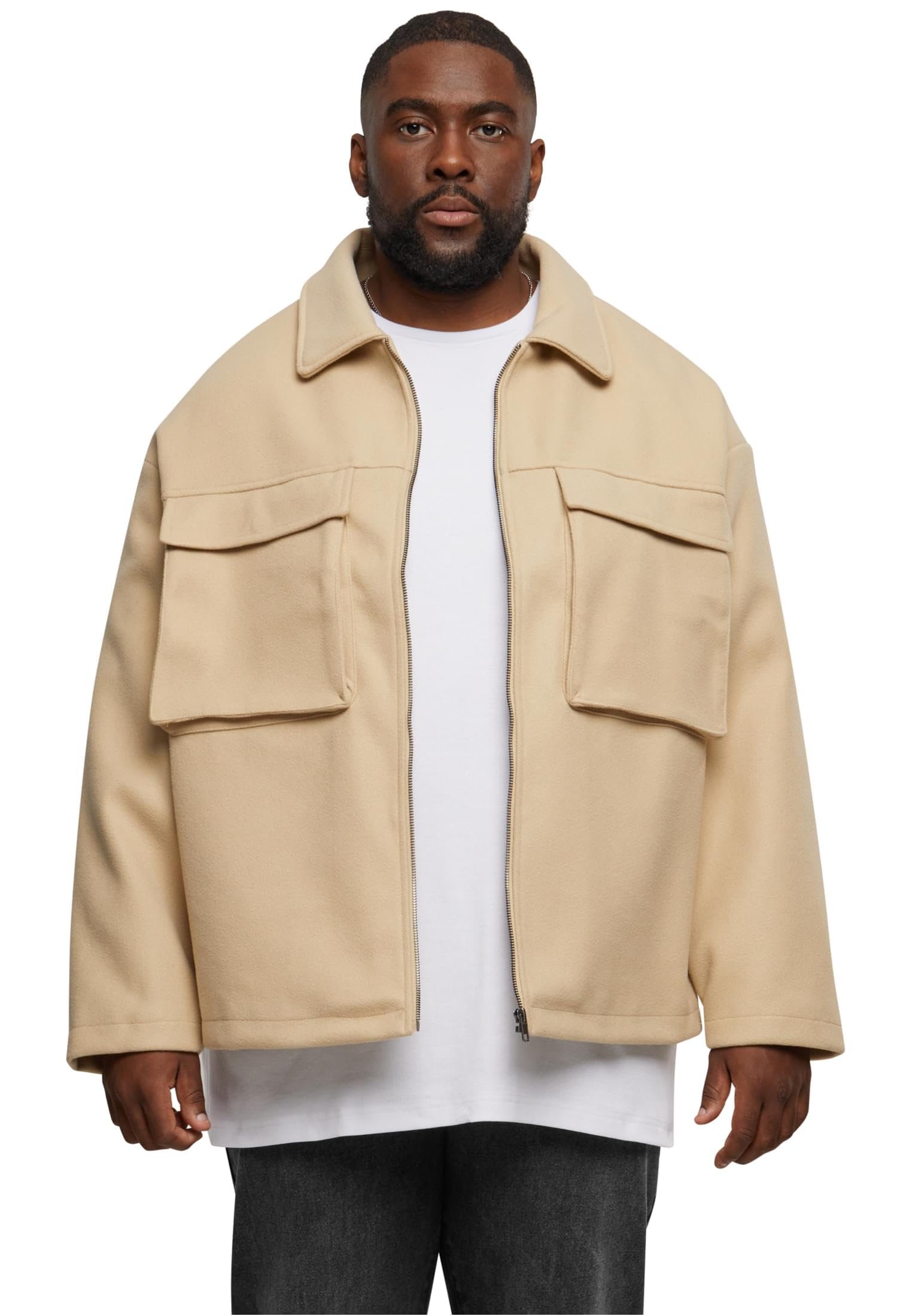 Urban Classics Men's Big Pocket Blouson Jacket, Wetsand,