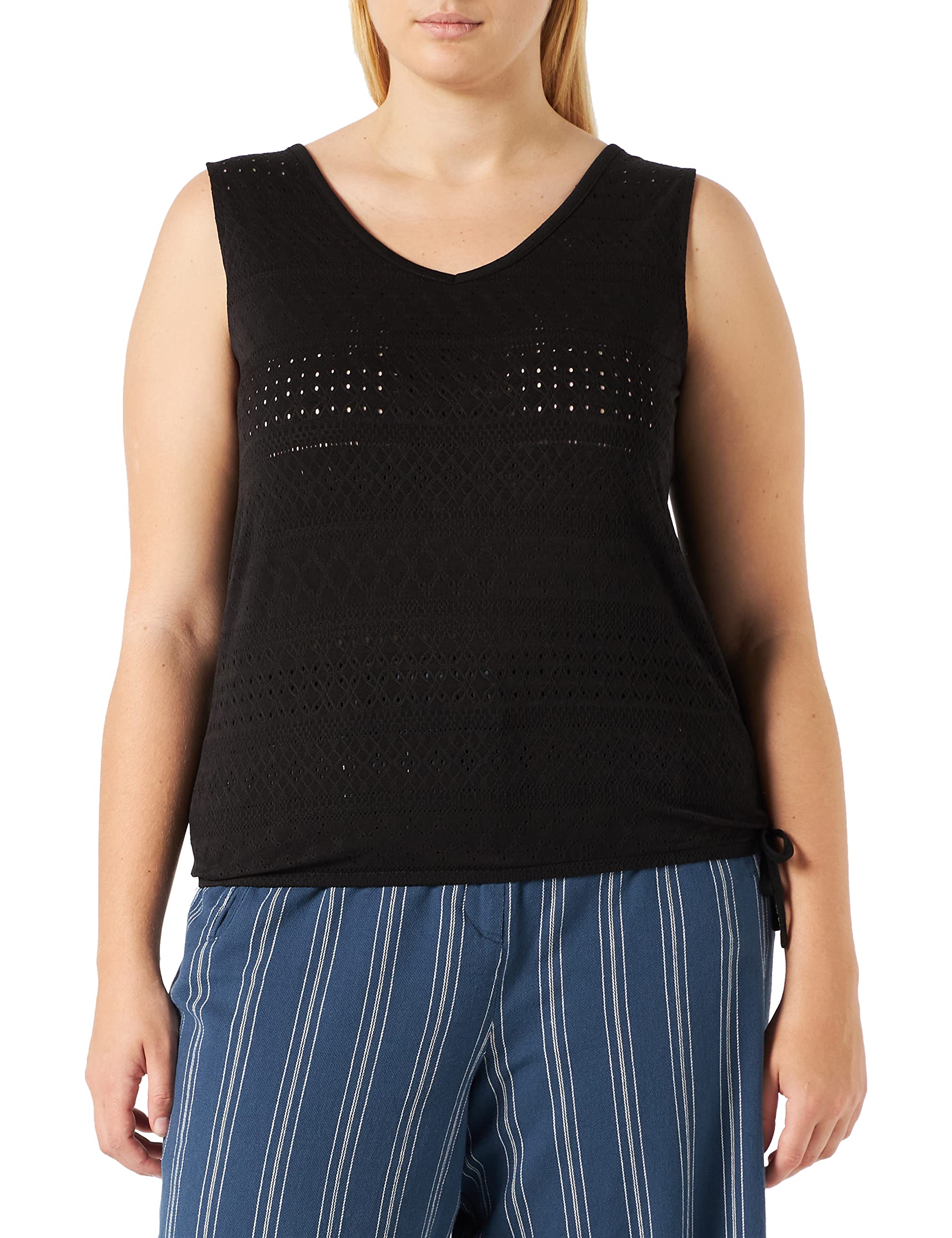 TOM TAILOR Women's 1031229 Vest, 14482 - Deep Black, S