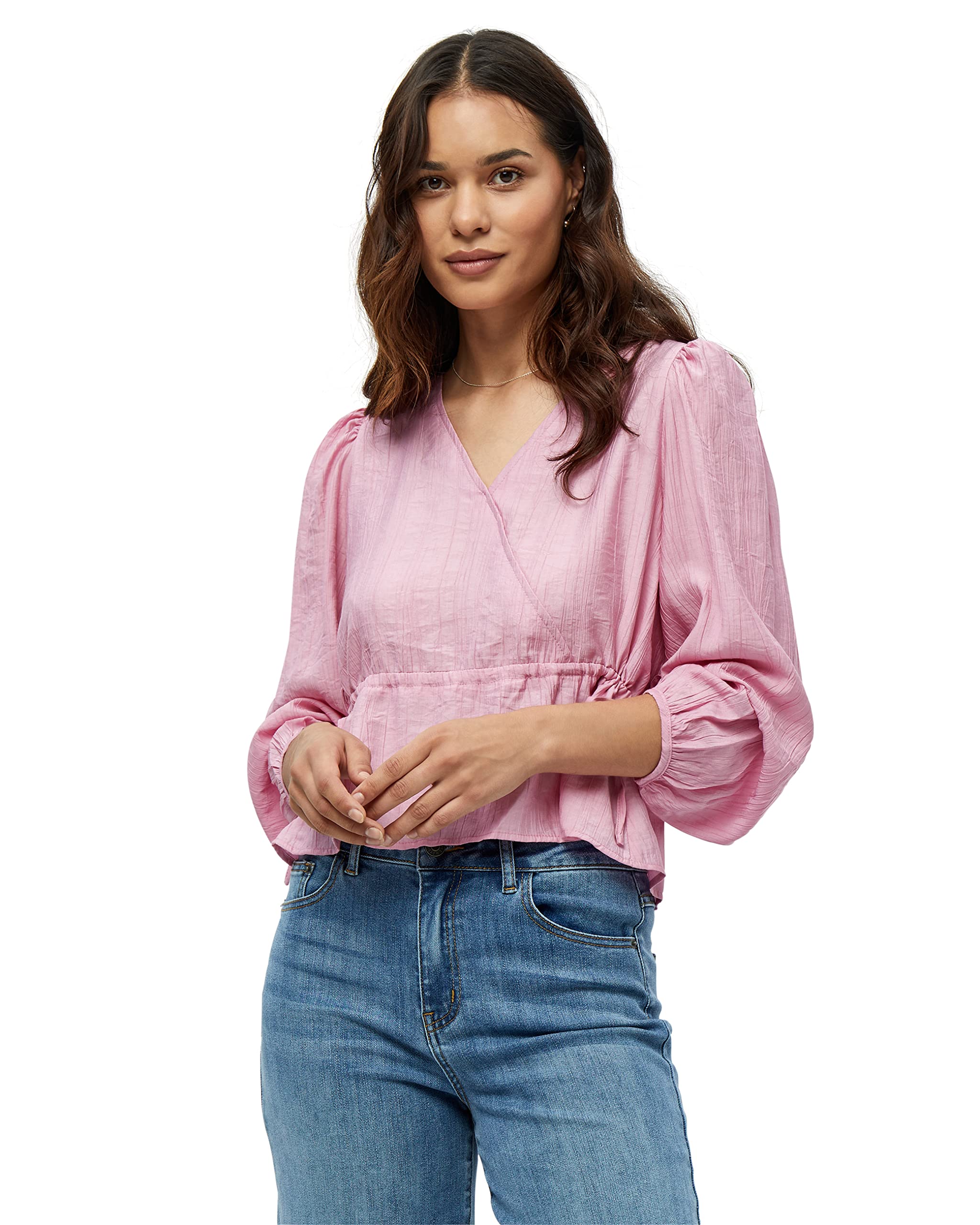 Desires Women's Astra Long Sleeve Pink Blouses UK | Autumn Ladies Tops | Size XS, 4625 Chateau Rose