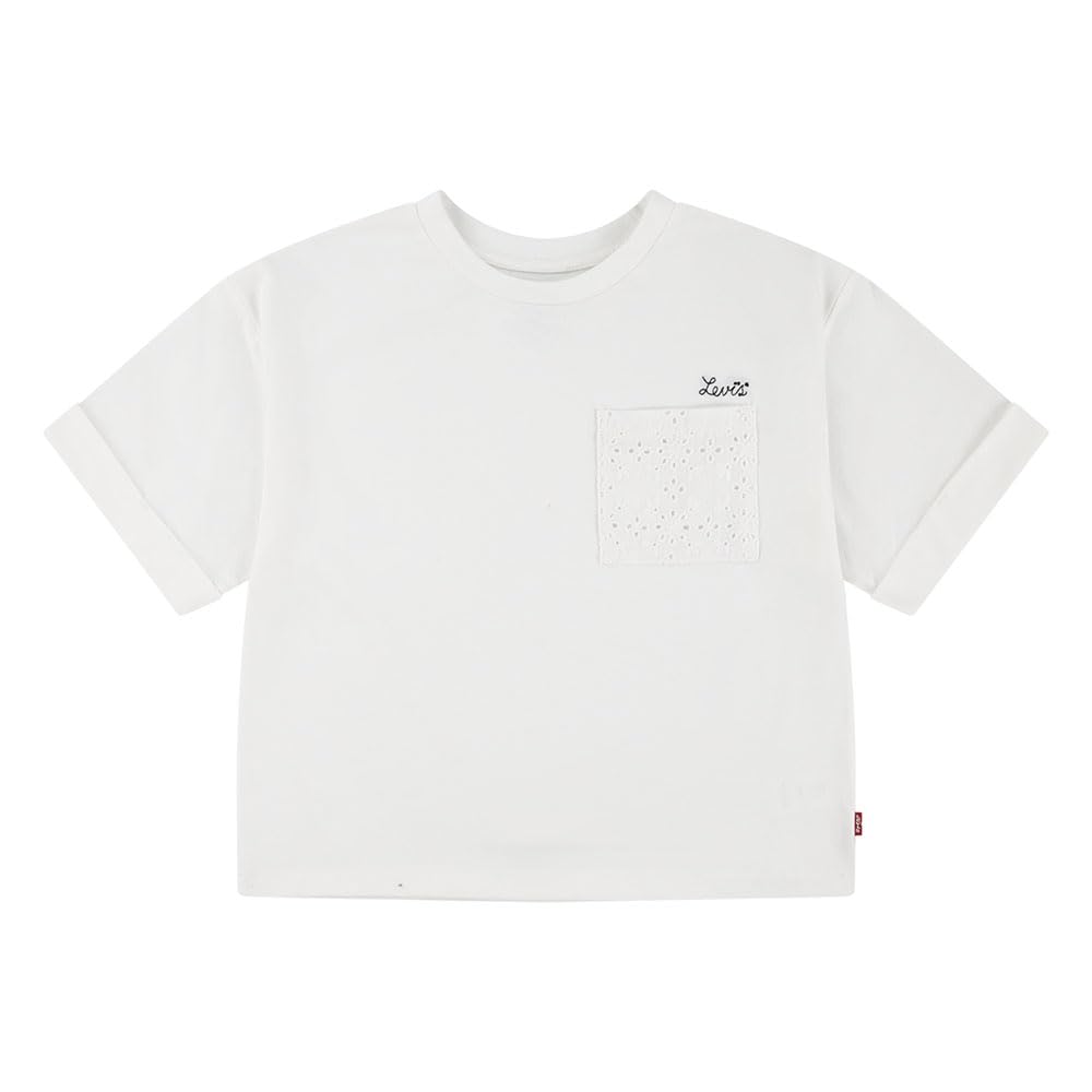 LEVI'S Girl's KT-Knit TOP, Bright White, 14 Years