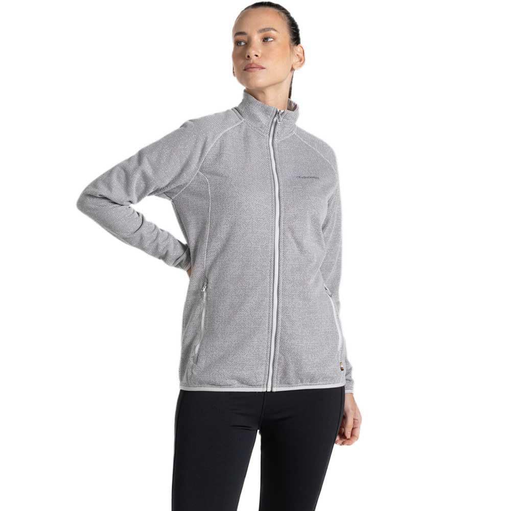 Craghoppers Womens Tarvos Full Zip Fleece, Lunar Gr Mrl, 6 UK