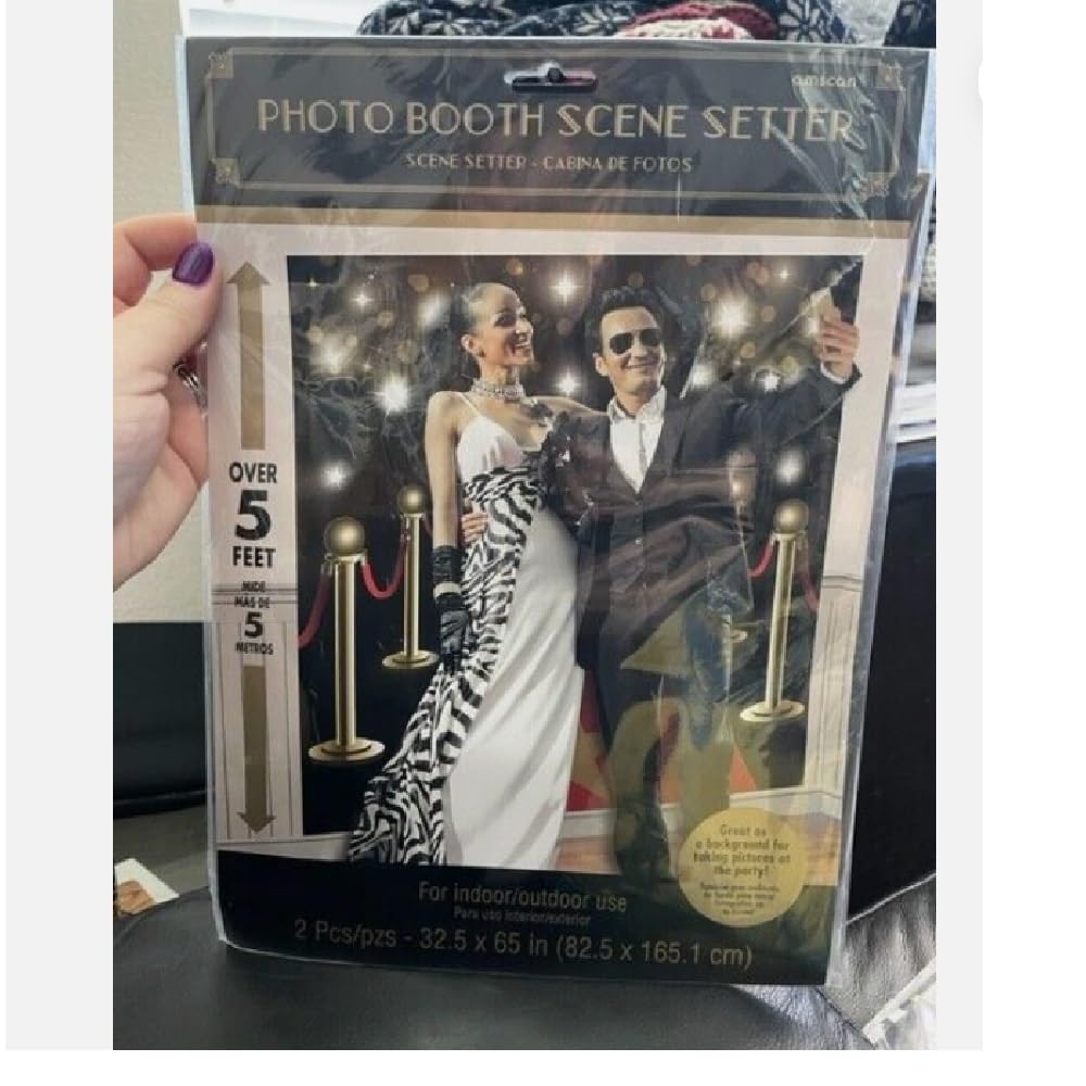 (PKT) Hollywood G&G Scene Setter 1.65m x 82.5cm (2 pc) - Glitz & Glam