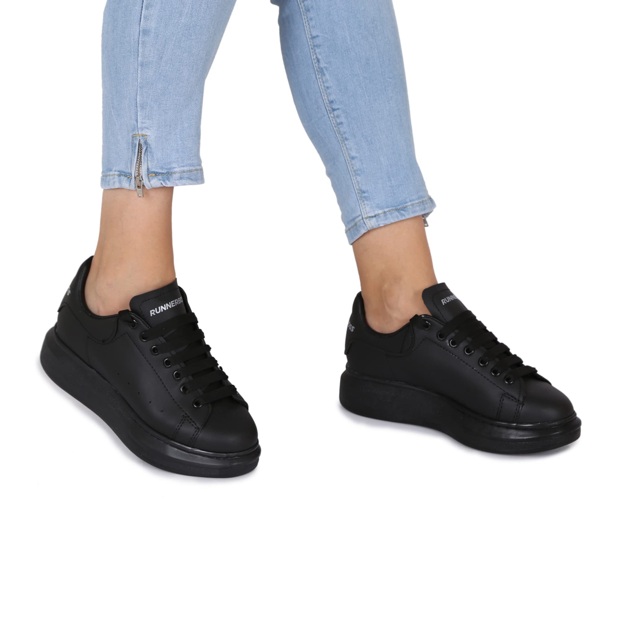 Piccola Lala Unisex Fr-pl-rb-000136 Sneaker, Black, 9.5 UK