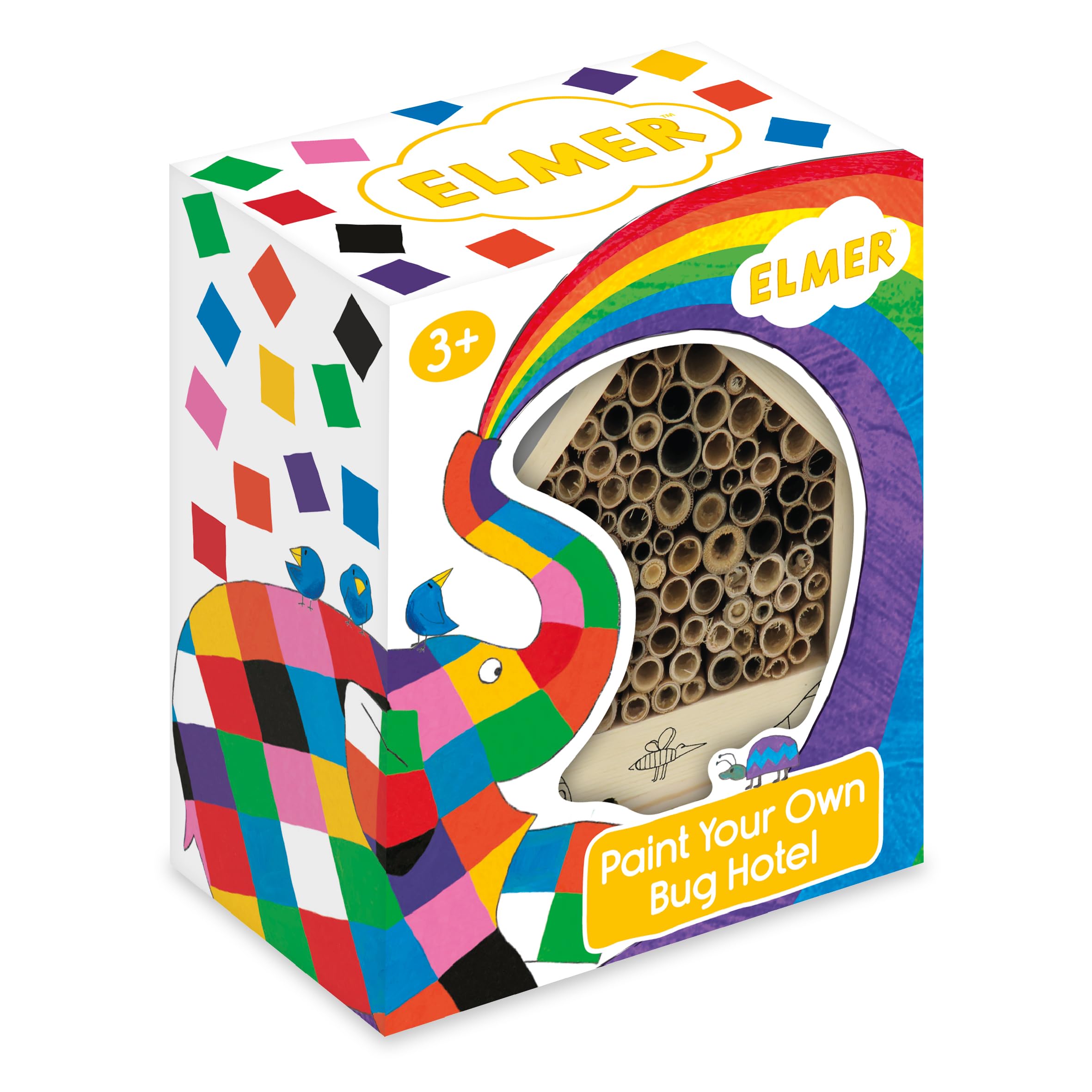 Paint Your Own Bug Hotel by Robert Frederick - Elmer Design - Children's Craft Kit with Paints
