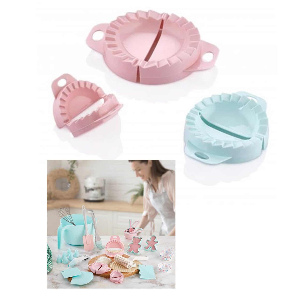 Set of 3 Pretty Pastels Ravioli & Dumpling Makers