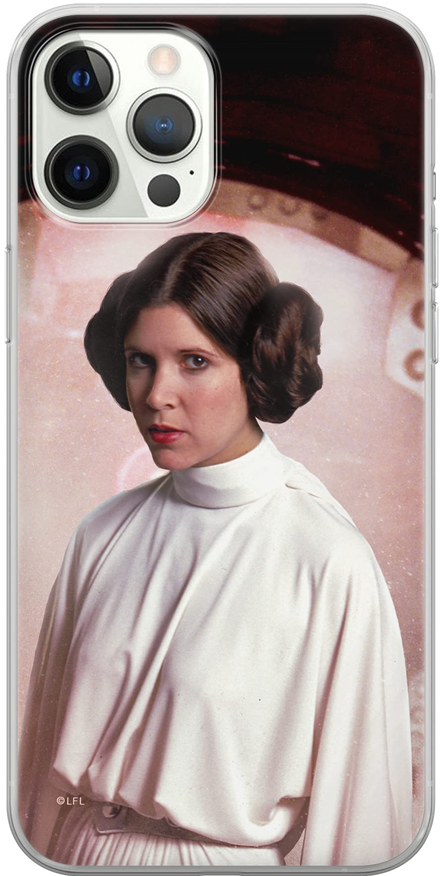 ERT GROUP mobile phone case for Apple Iphone 12/12 PRO original and officially Licensed Star Wars pattern Leia 001 optimally adapted to the shape of the mobile phone, case made of TPU