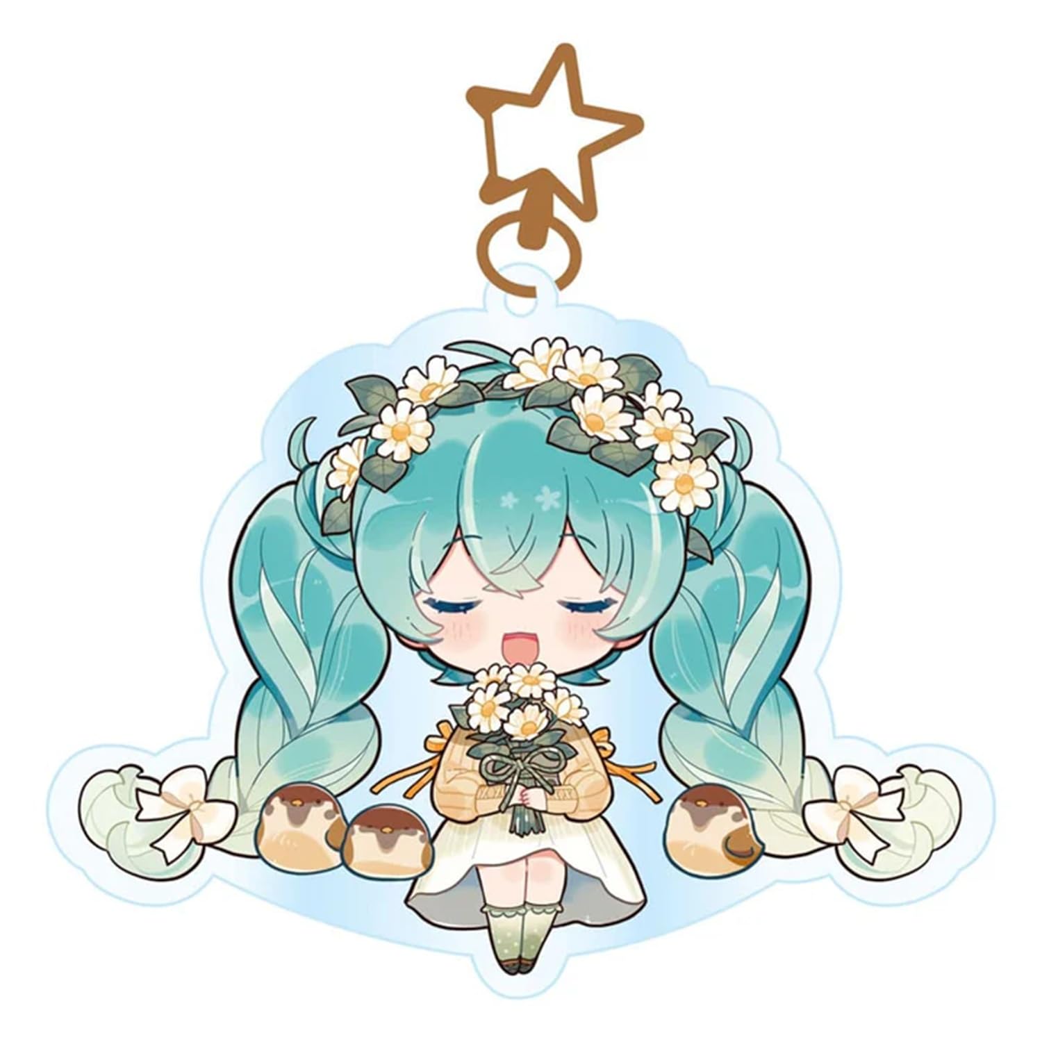 POPBuddies Hatsune Miku Kawaii Autumn Time Acrylic Key Chain