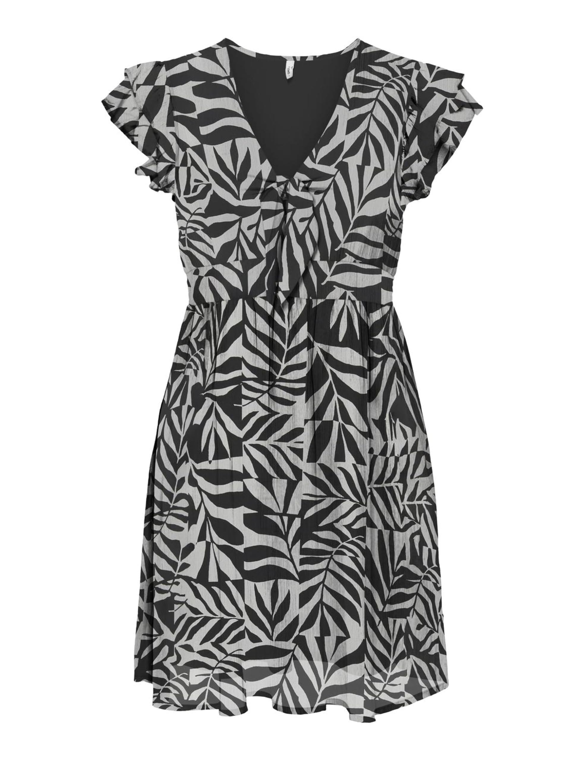 Onlasta Life S/S Peekaboo Dress WVN, black, XS