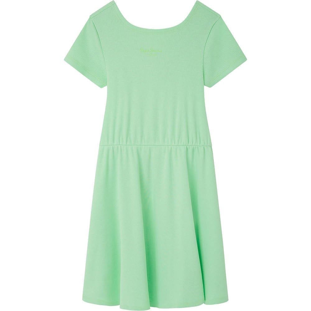 Pepe Jeans Girl's Olya Dress, Green (Acid Menta Green), 4 Years