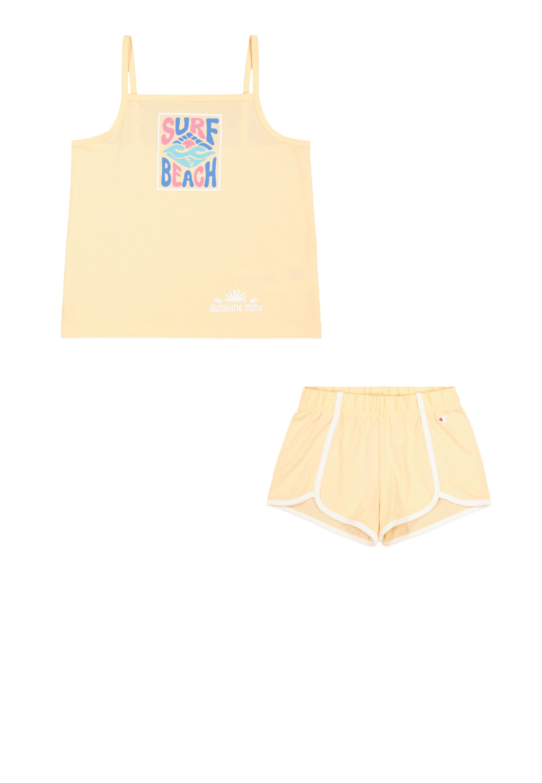 Champion Girl's Legacy Graphic Tank Top Set, Pink (PS196), 13-14 años