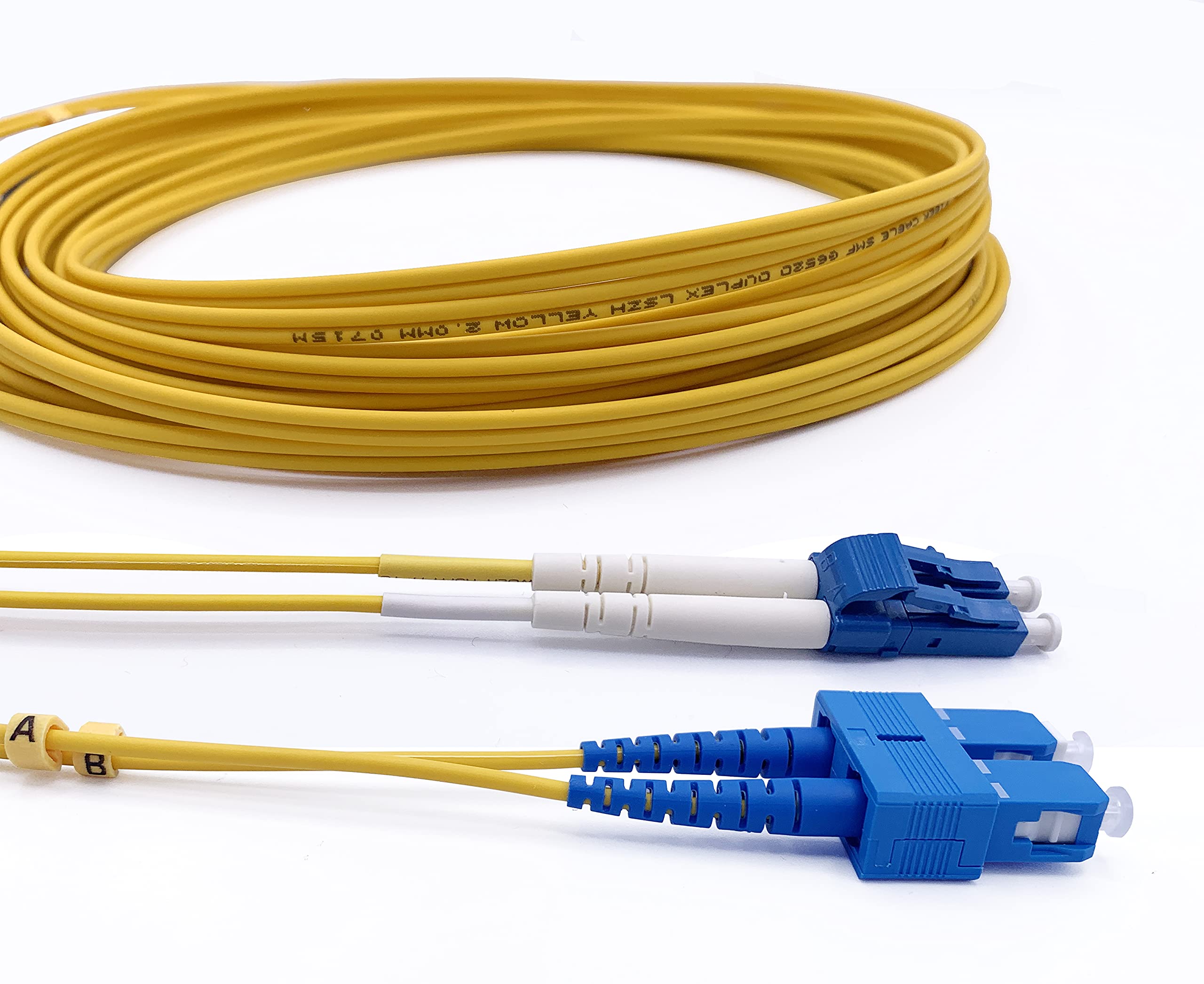 Elfcam®- OS2 Duplex SC/UPC to LC/UPC Single Mode Fibre Optic Cable(Optical Starter) (5M)