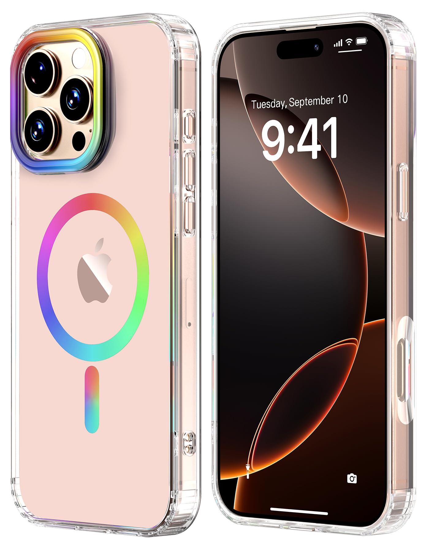 BIGBIGRIVER for iPhone 16 Pro Max Clear Case, Compatible with MagSafe, Shockproof Military-Grade Protection, Magnetic Phone Case for iPhone 16 Pro Max, Slim Thin, Men Women