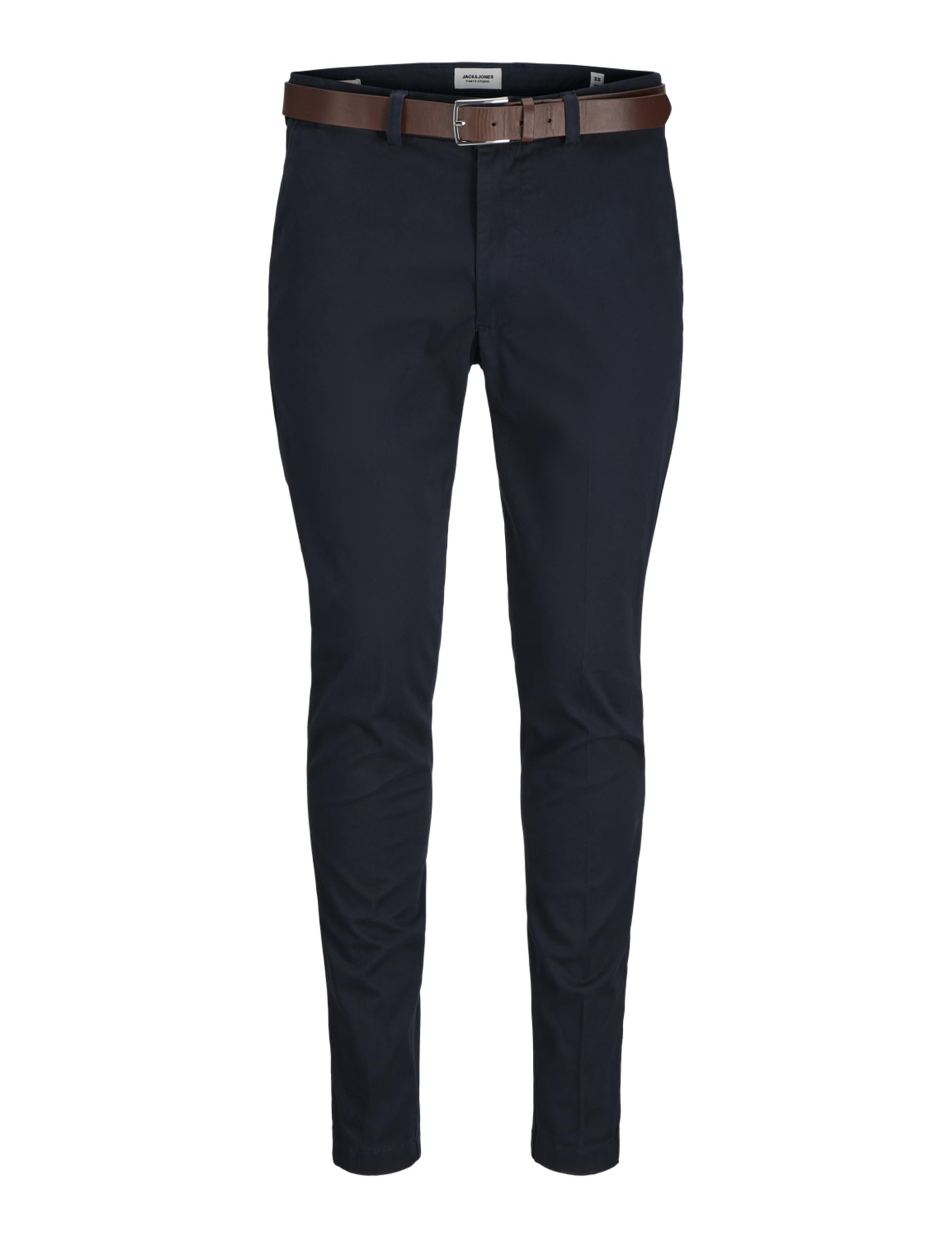 JACK & JONES Jpstmarco Franco Chino W Belt, Dark Navy, 29 W/34 L