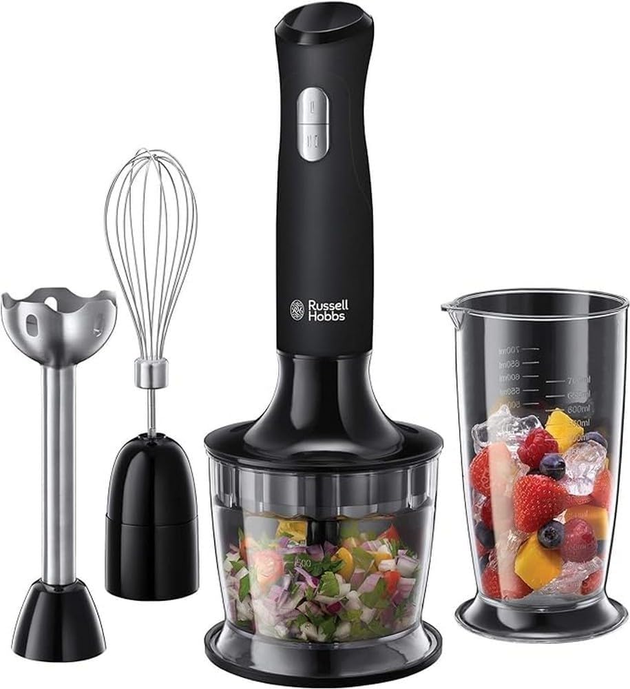 Russell Hobbs - Matte Black 3 in 1 Hand Blender