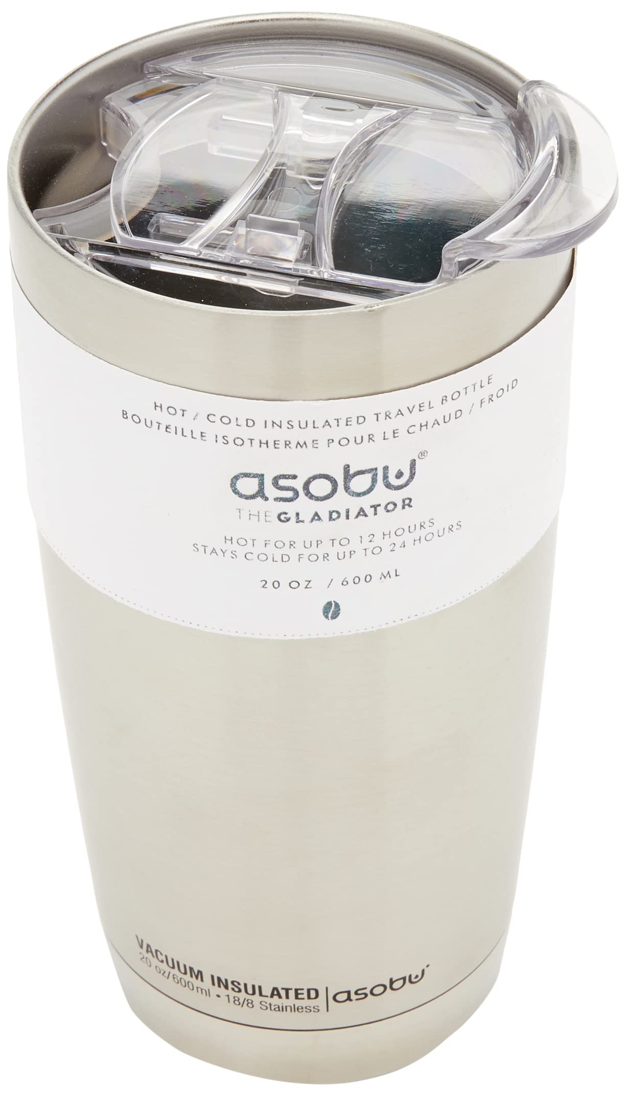 Ad-N-Art Asobu BF20 Gladiator Tumbler Colour: Silver