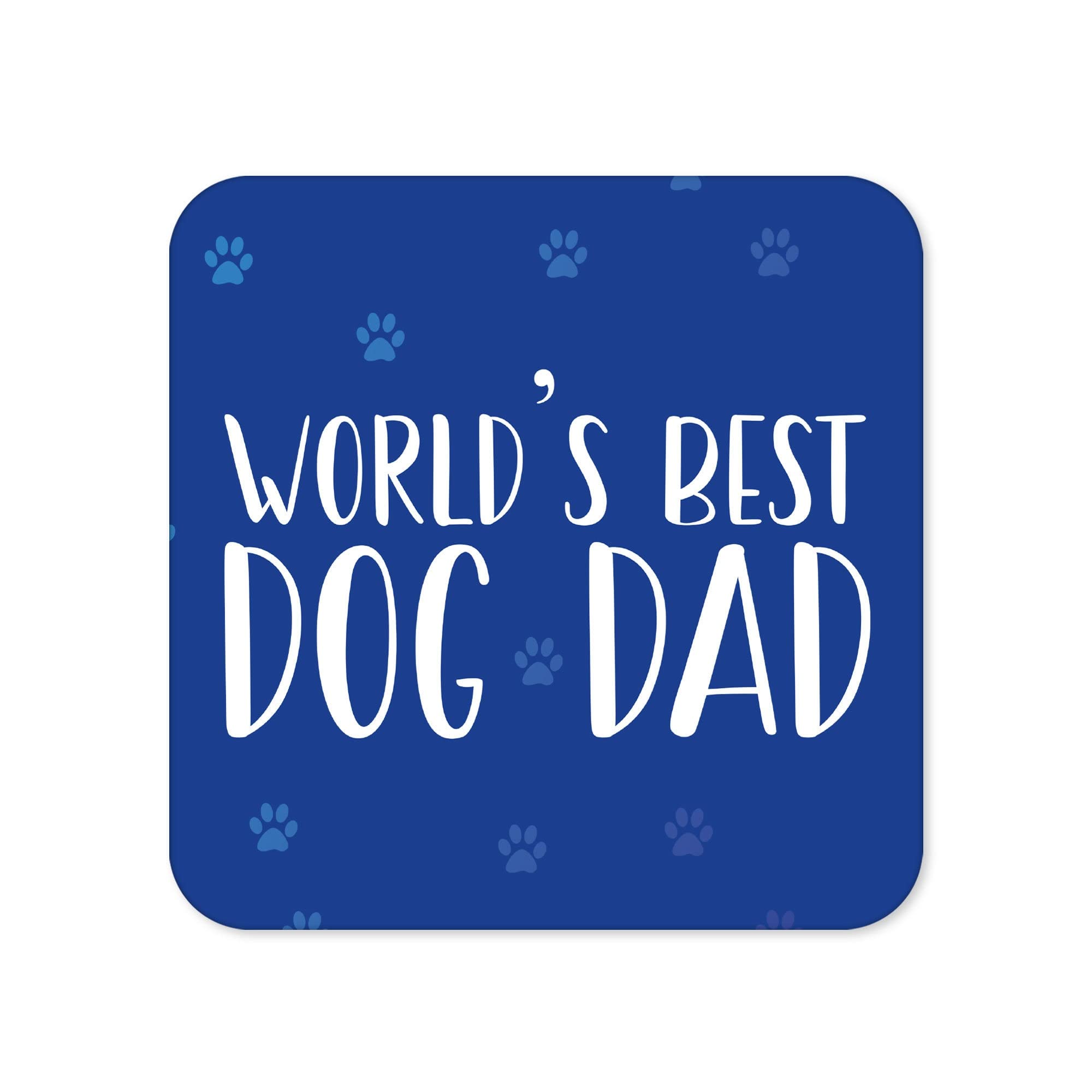 Funny Drinks Coaster | Novelty Office Mug Coasters | Praise Dog Dad Beer Mat | Sarcastic Home Accessory | Silly Prank Joke Coffee - CC44