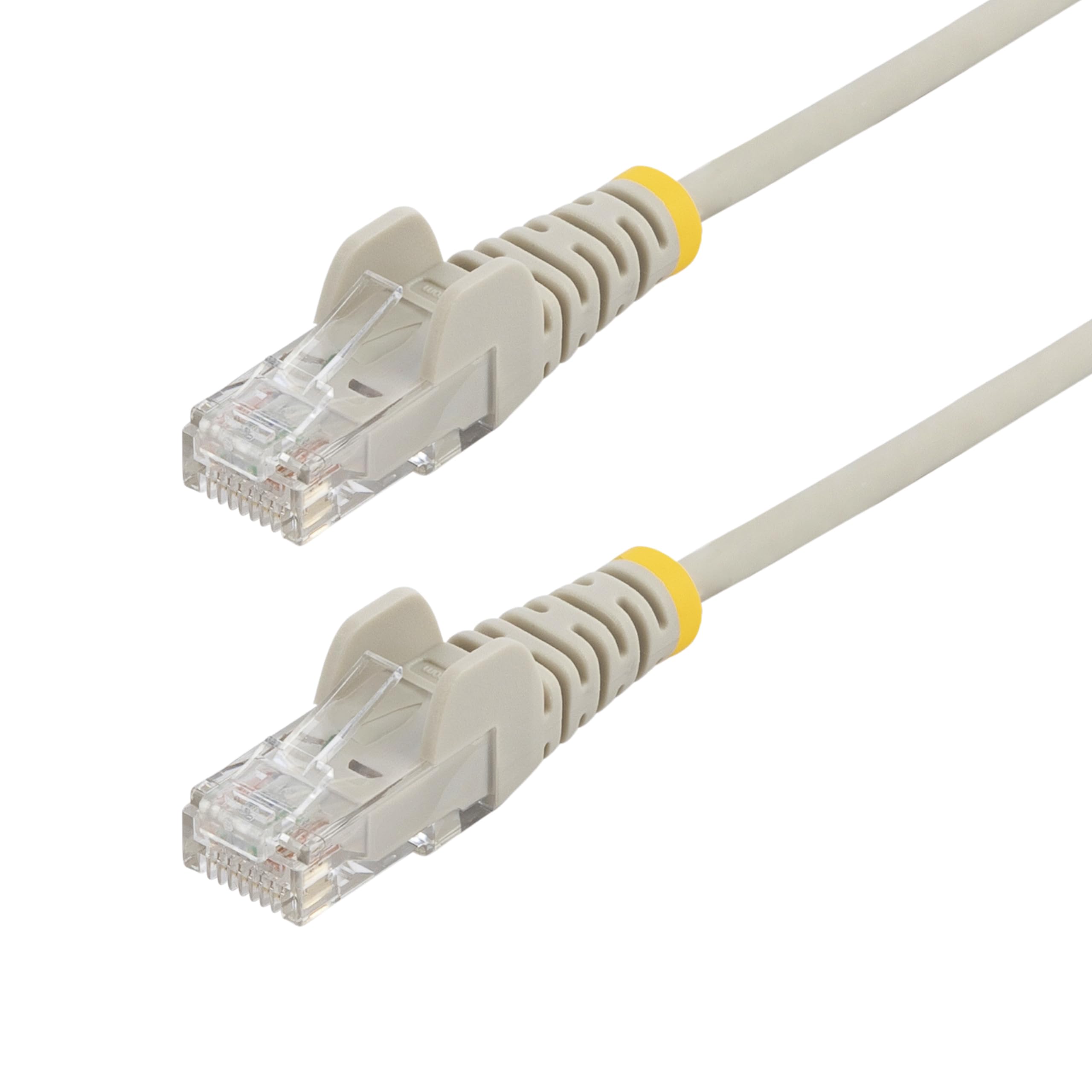 StarTech.com 1 m CAT6 Cable - Slim CAT6 Patch Cord - Grey - Snagless RJ45 Connectors - Gigabit Ethernet Cable - 28 AWG (N6PAT100CMGRS)