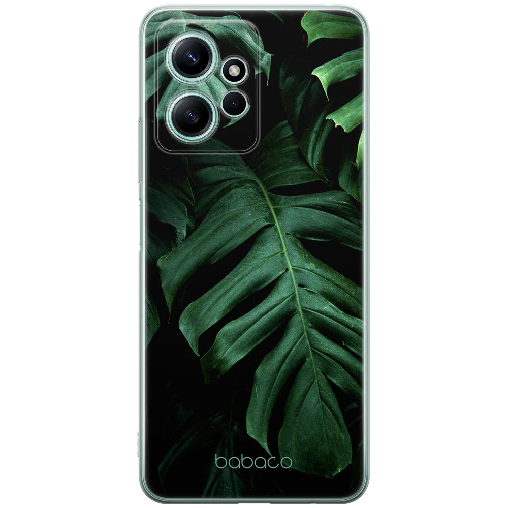 Babaco ERT GROUP mobile phone case for Xiaomi REDMI NOTE 12 4G original and officially Licensed pattern Plants 003 optimally adapted to the shape of the mobile phone, case made of TPU