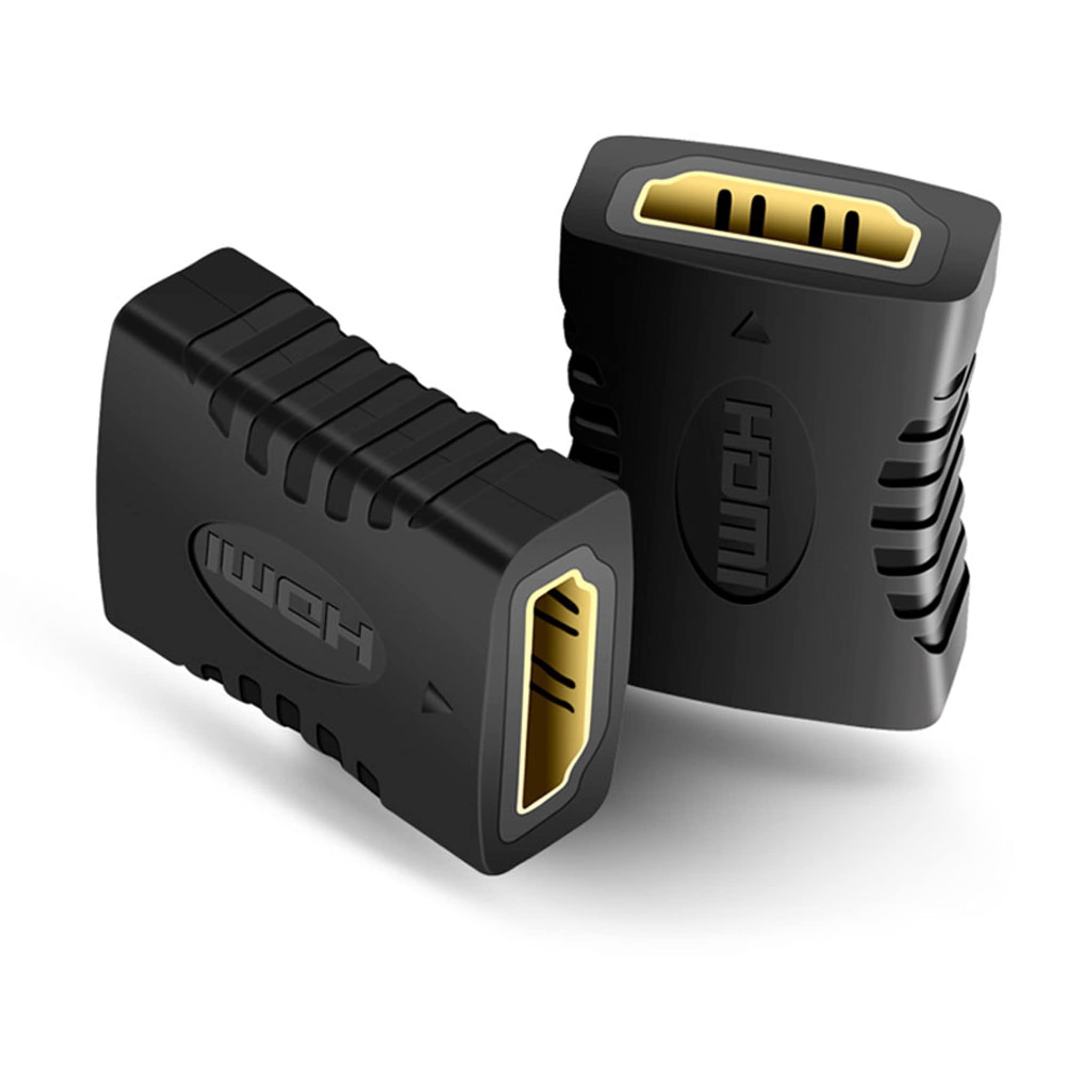 Pipestation HDMI Coupler 2 Pack - 1080p HDMI Female to Female Adapter - HDMI Connector & Joiner - HDMI to HDMI Connector Compatible with TVs, Games Consoles, Laptops, PCs, A/V Receivers & More