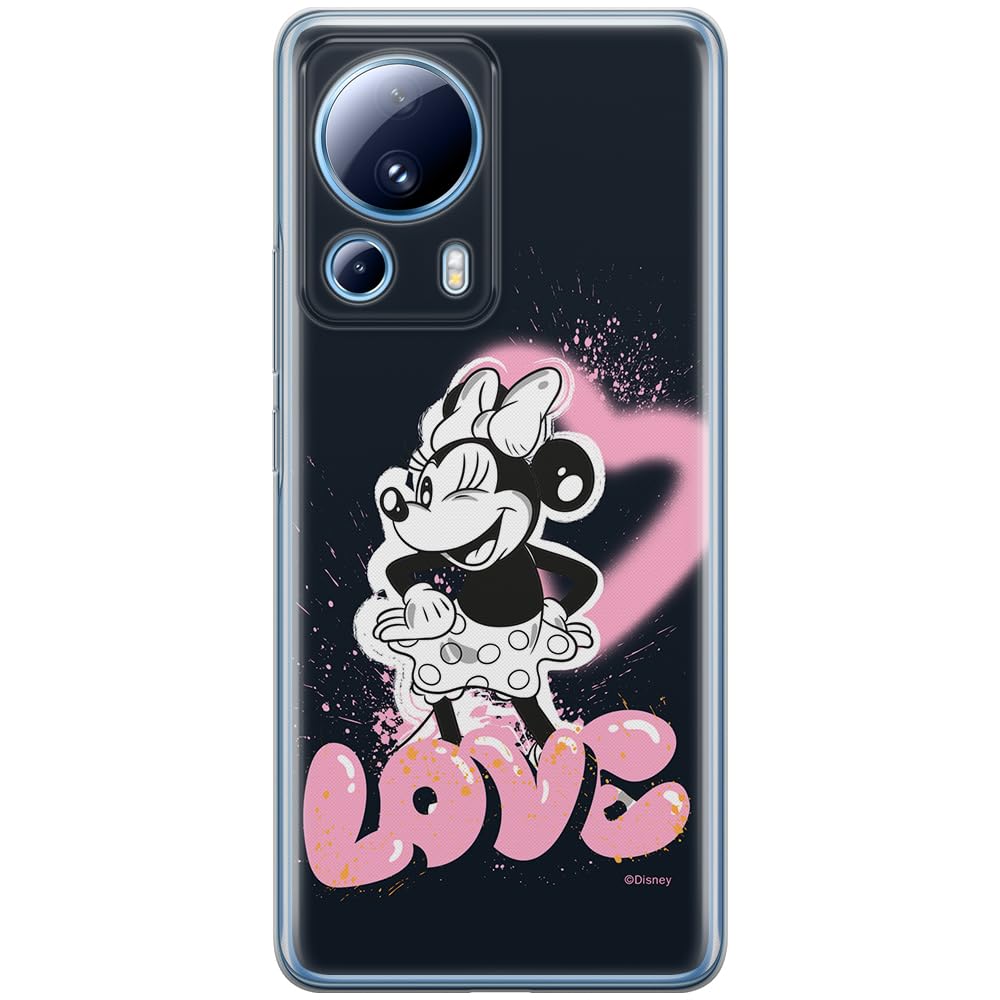 ERT GROUP mobile phone case for Xiaomi 13 LITE/CIVI 2 original and officially Licensed Disney pattern Minnie 079 optimally adapted to the shape of the mobile phone, case made of TPU