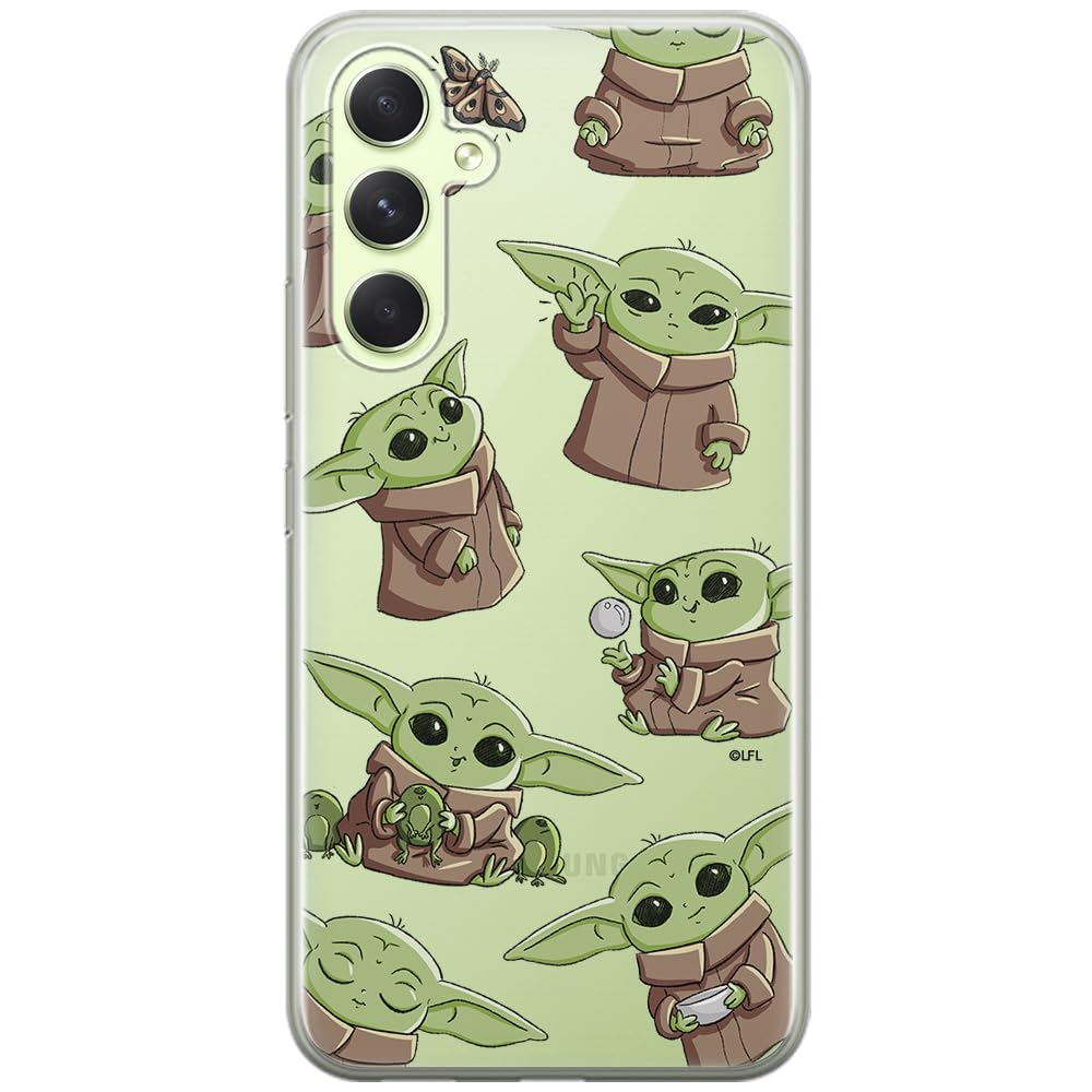 ERT GROUP mobile phone case for Samsung A54 5G original and officially Licensed Star Wars pattern Baby Yoda 029 optimally adapted to the shape of the mobile phone, partially transparent