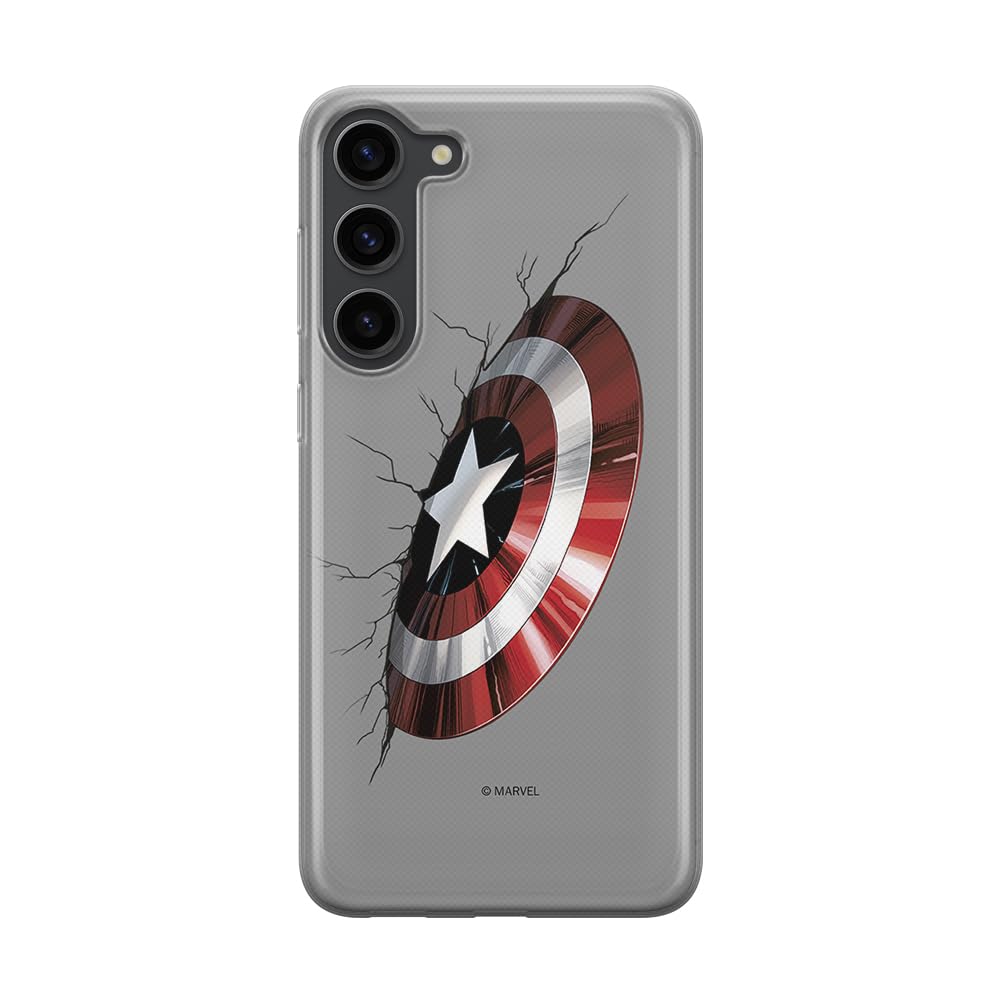 ERT GROUP mobile phone case for Samsung S23 PLUS original and officially Licensed Marvel pattern Captain America 023 optimally adapted to the shape of the mobile phone, case made of TPU