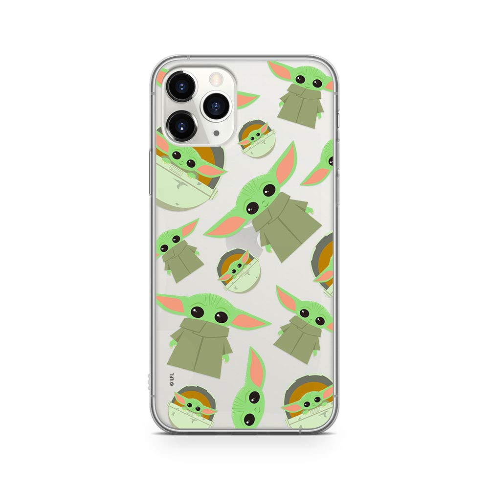 ERT GROUP Original and officially licensed Star Wars The Child case for iPhone 11 PRO MAX, optimal for the shape of the smartphone, Protective Silicone case, partially transparent