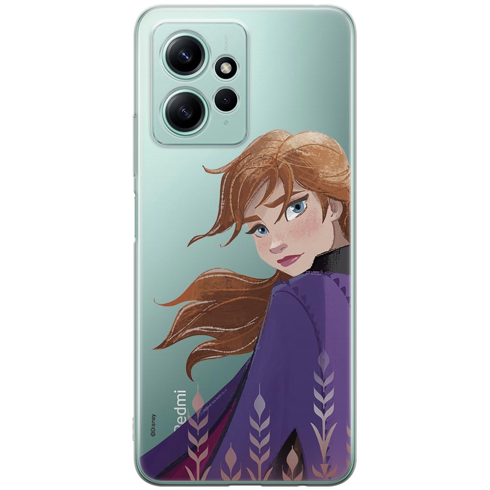 ERT GROUP mobile phone case for Xiaomi REDMI NOTE 12 4G original and officially Licensed Disney pattern Anna 002 optimally adapted to the shape of the mobile phone, partially transparent