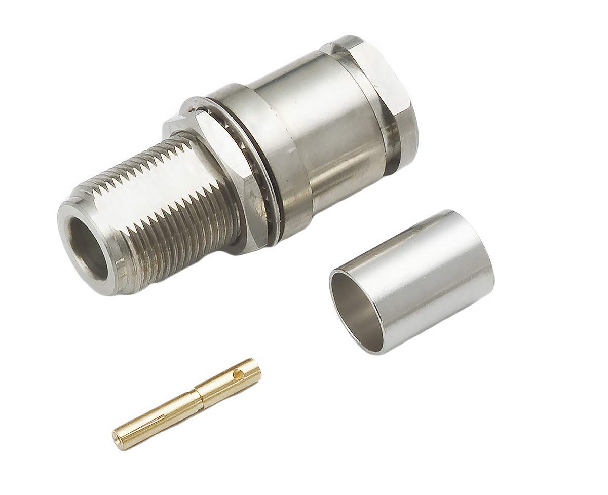 RS PRO Male Coaxial Connector N Connector Cable Mounting Solder Connector for Belden 9913 LMR 400 Cable