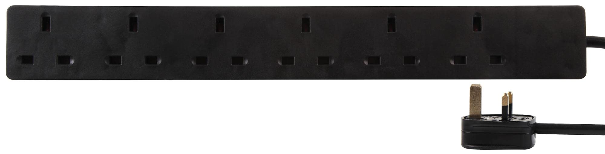 PRO ELEC PELB1422 6-Gang Extension Lead, 15m, Black