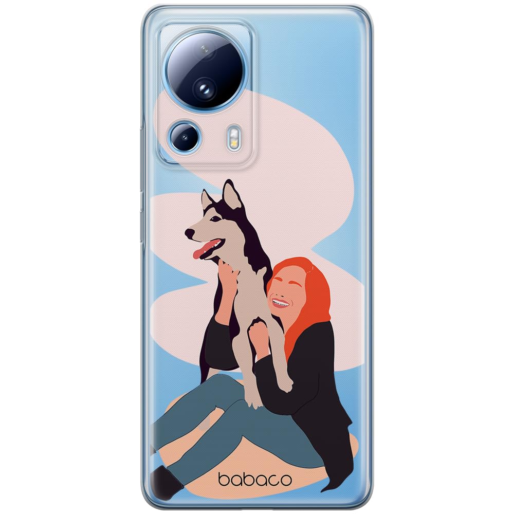 Babaco ERT GROUP mobile phone case for Xiaomi 13 LITE/CIVI 2 original and officially Licensed pattern Dogs 004 optimally adapted to the shape of the mobile phone, partially transparent