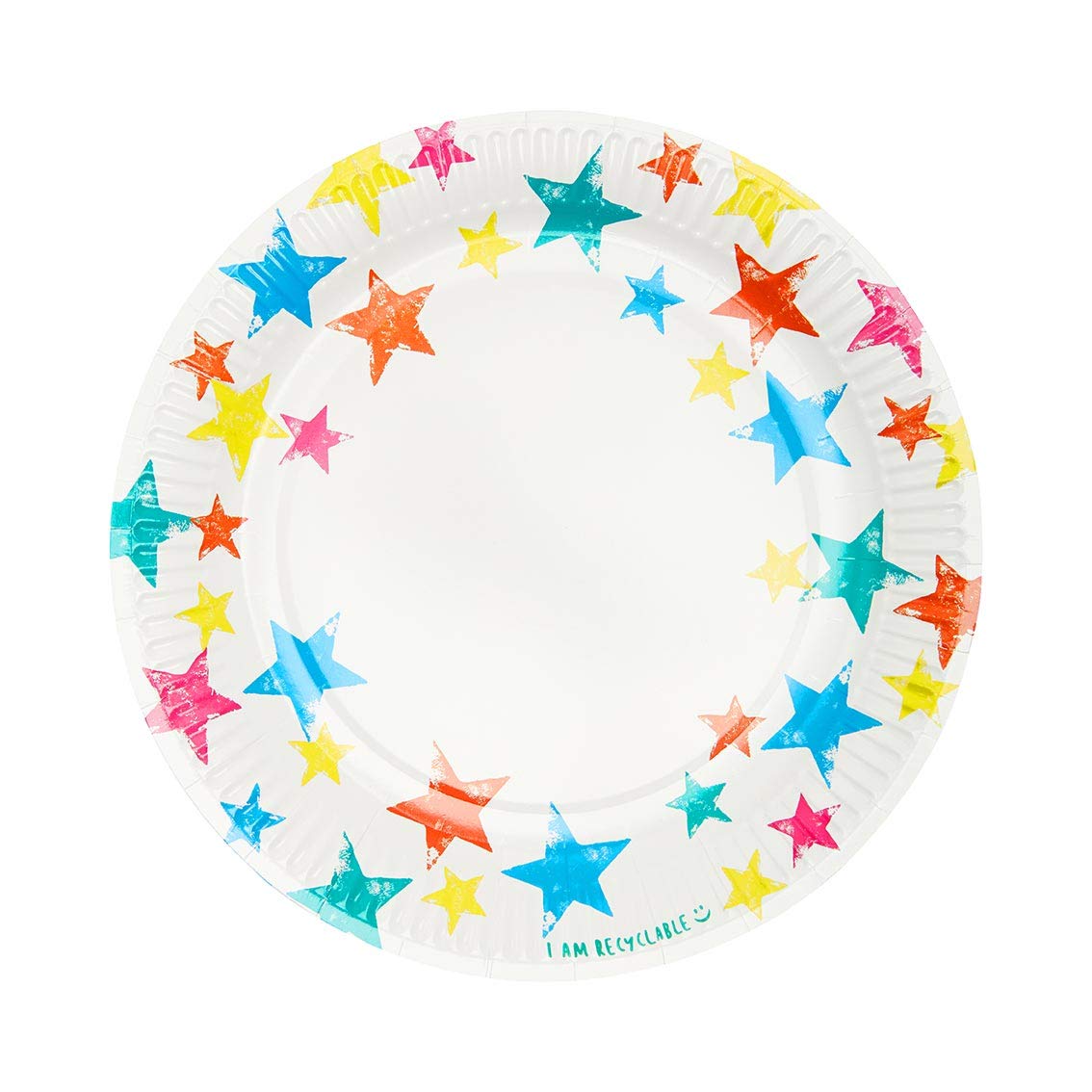 Star Plates in Rainbow Colors for Birthdays by Birthday Brights
