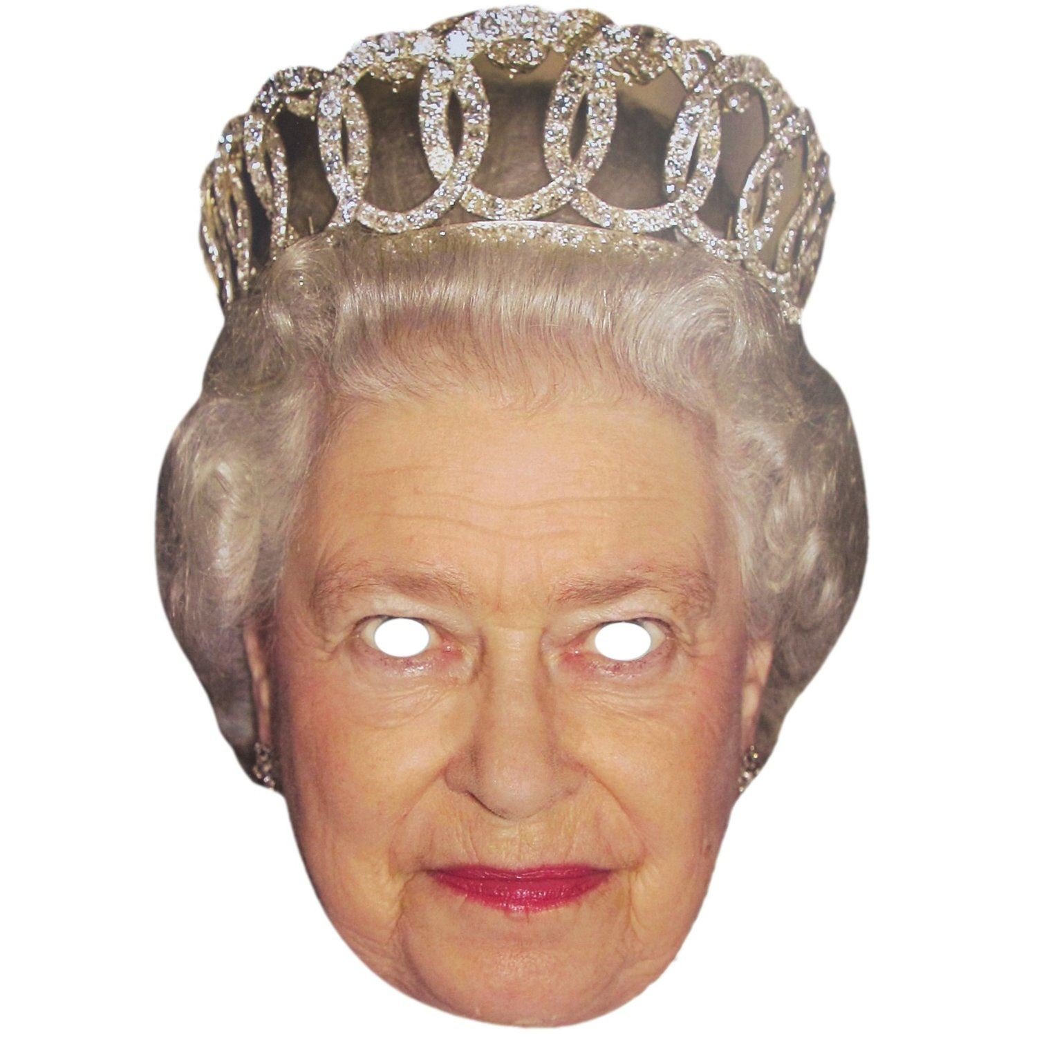 SHATCHI Queen Elizabeth Face Mask Royal Family Event Celebrity Birthday Fancy Dress Do Hen Party Girls Street Party Support