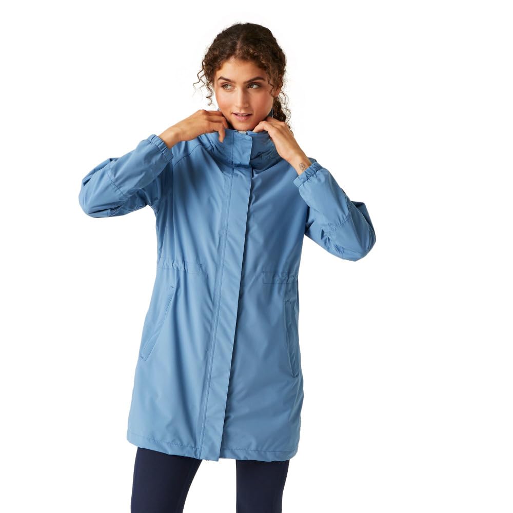 Regatta Womens/Ladies Sagano Waterproof Jacket (10 UK) (Coronet Blue/White)