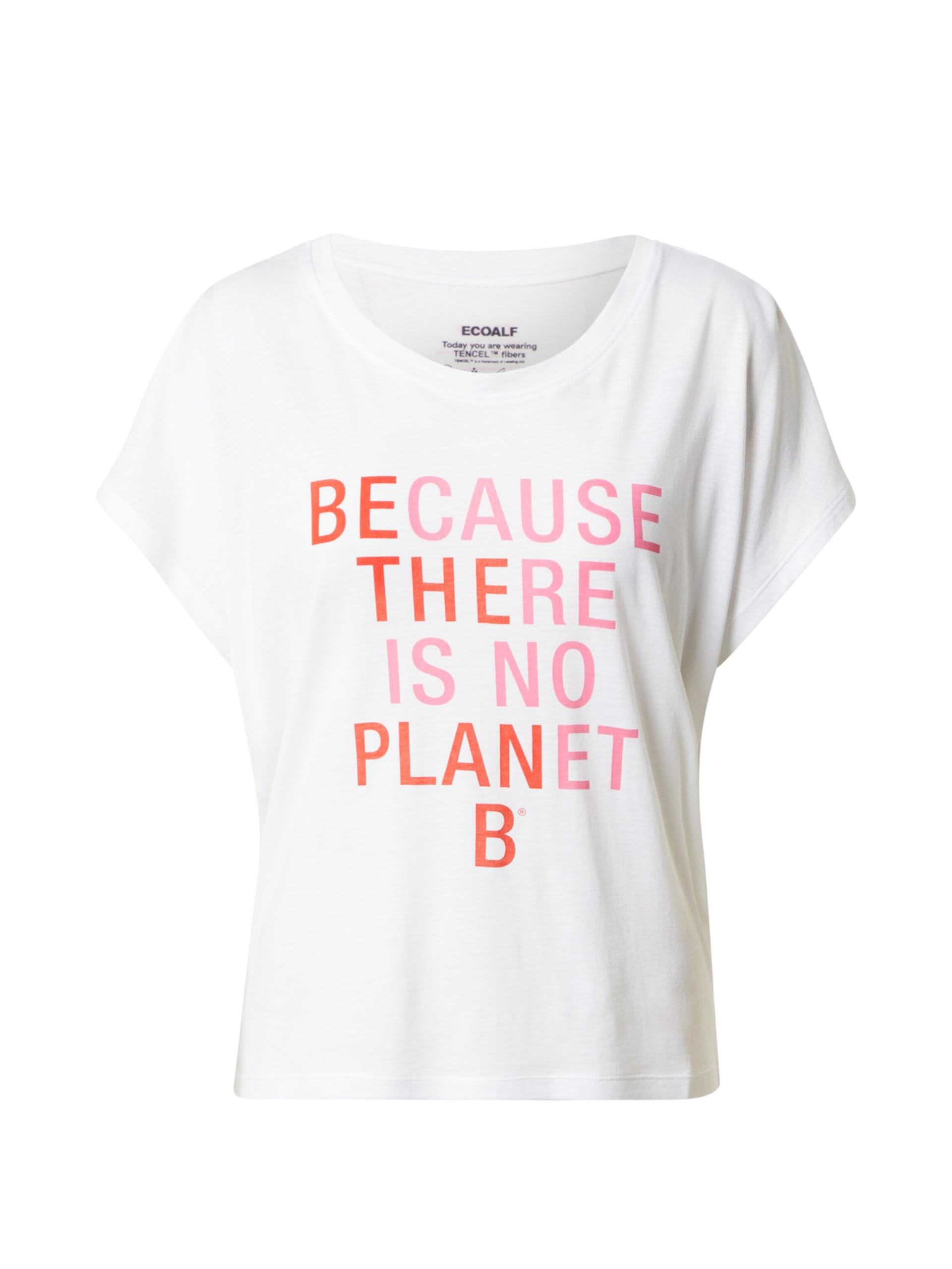 Ecoalf Women's RIALF T-Shirt Woman, White, 00XL