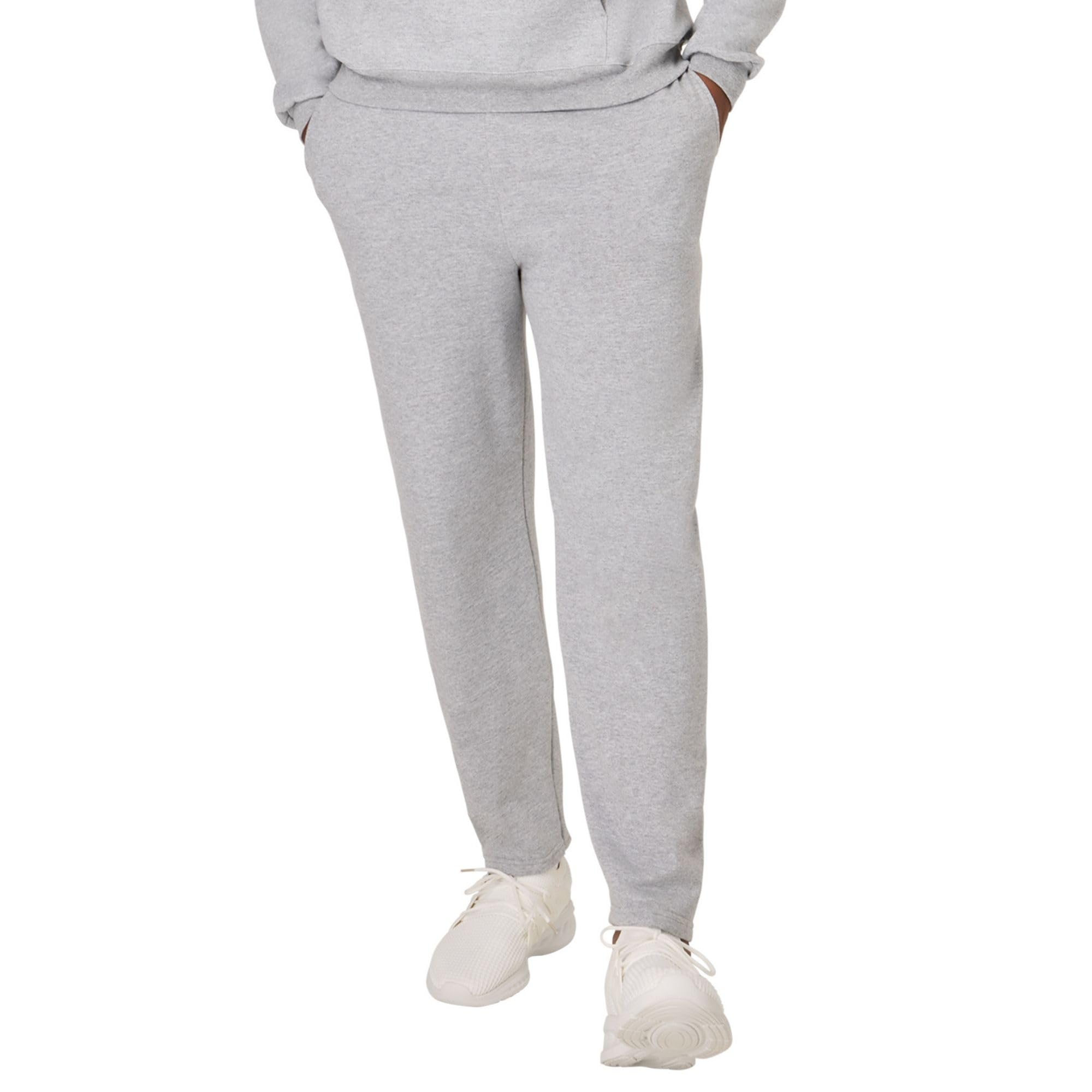 Hanes Men's, EcoSmart Fleece Sweats, Open Bottom Sweatpants, 30.5", Light Steel, Small