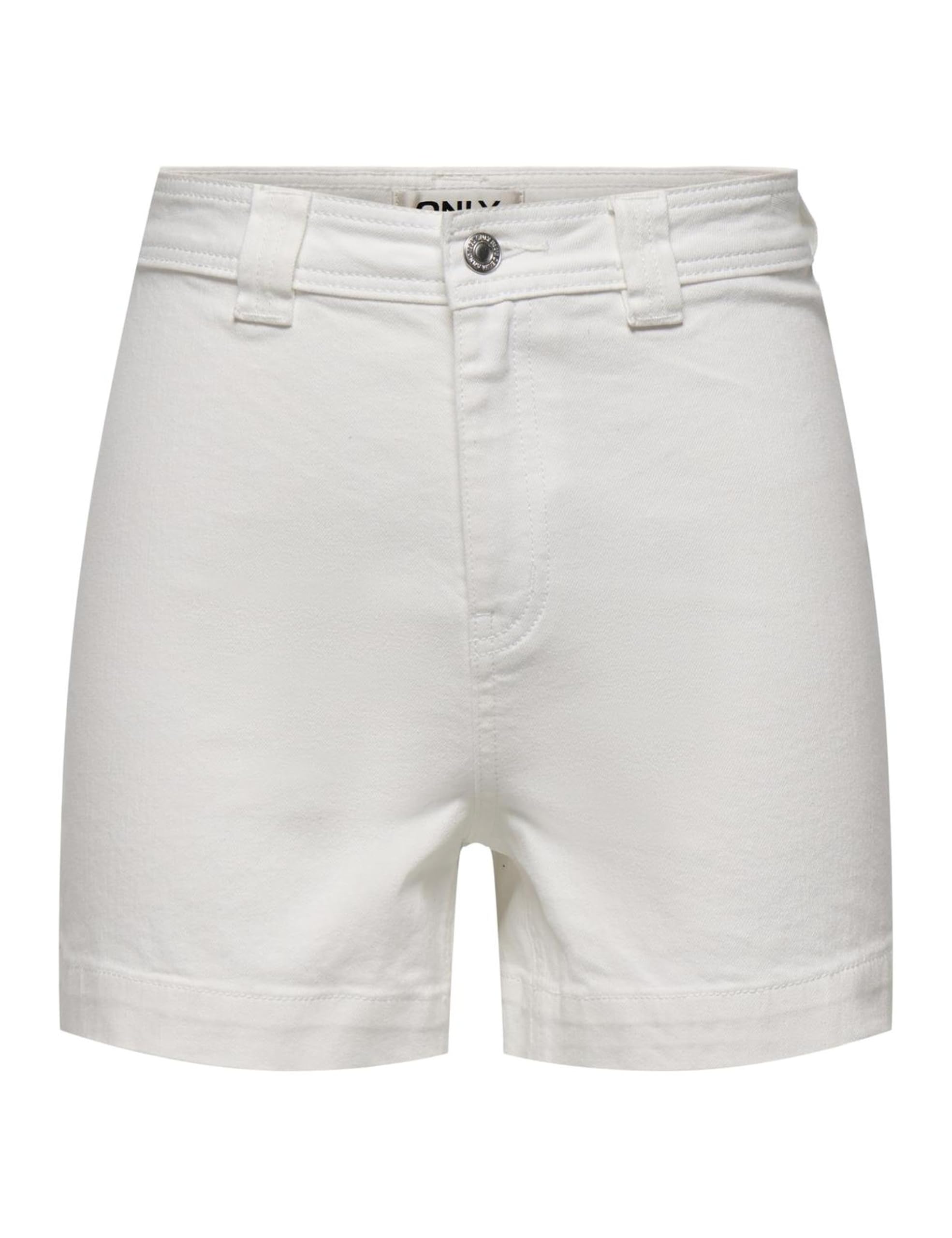 ONLY Onlparis Hw DNM Shorts Mae, White (White Denim), XS