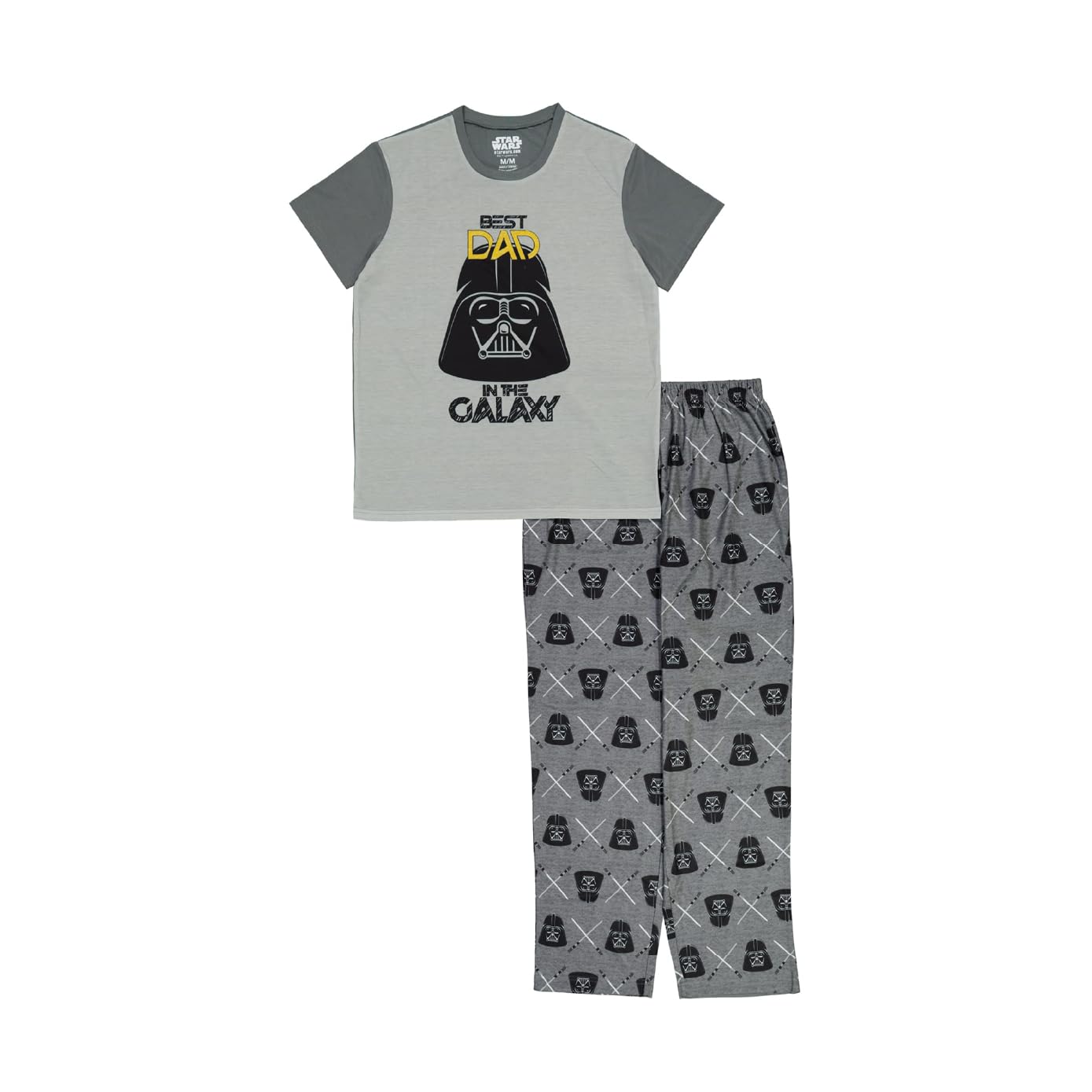 STAR WARS Men's Family Sleep 2-Piece Loose-fit Pajamas Set, Fam_i Am Jedi, XXL (Pack of 12)