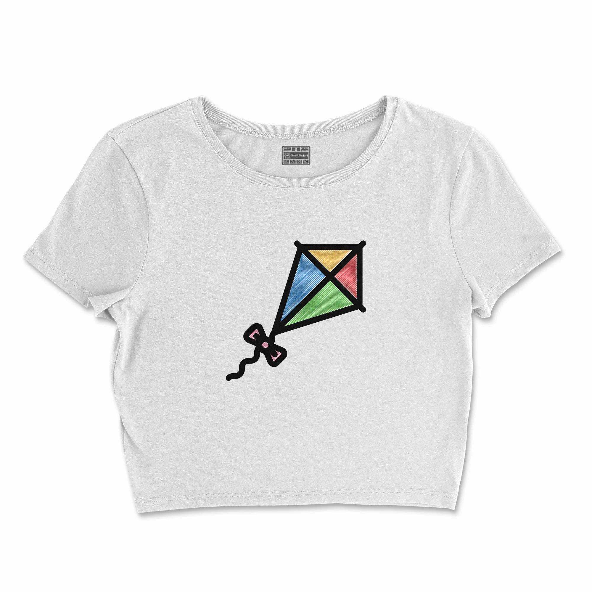 Bona Basics, Digitally Printed Women's Basic T-Shirt,%100 Cotton, White, Casual, Women's Tops, Size: S, White, S Short