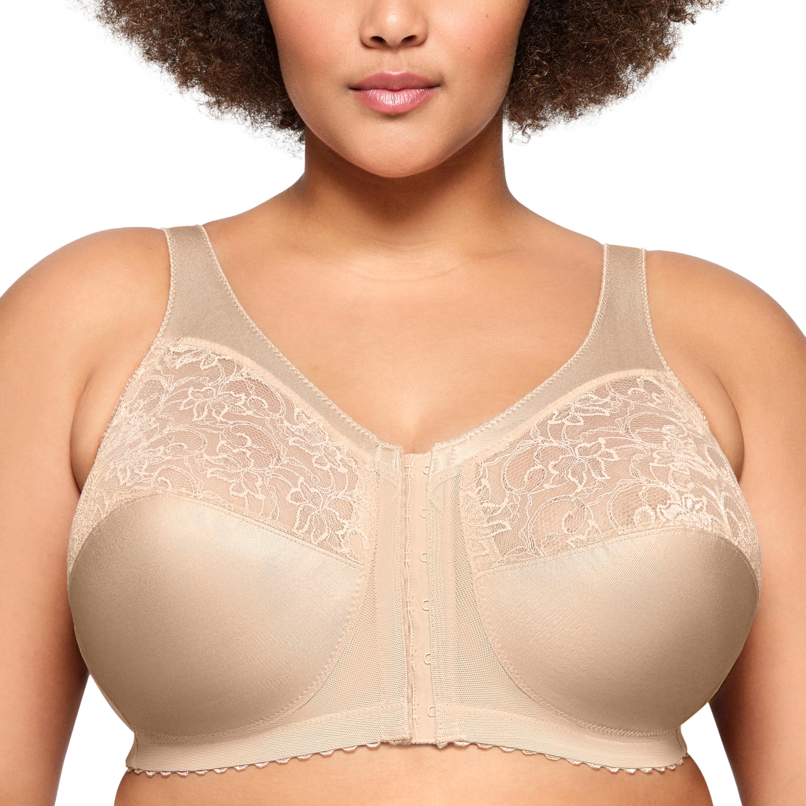 Glamorise MagicLift Front-Closure Support Wirefree Bra 1200 (Women's & Women's Plus)
