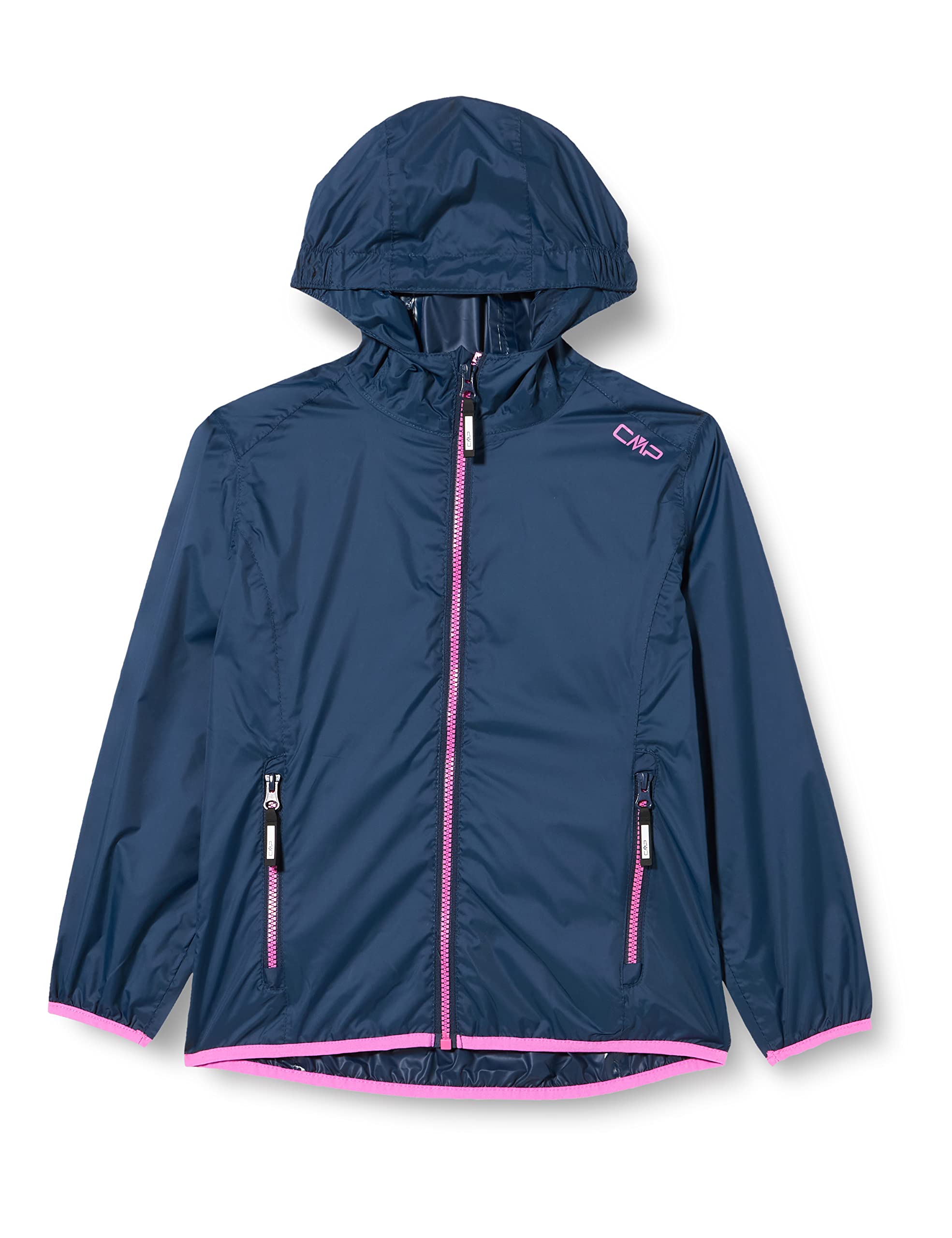 CMP - Kid G Jacket Rain Fix Hood, Blue, 110