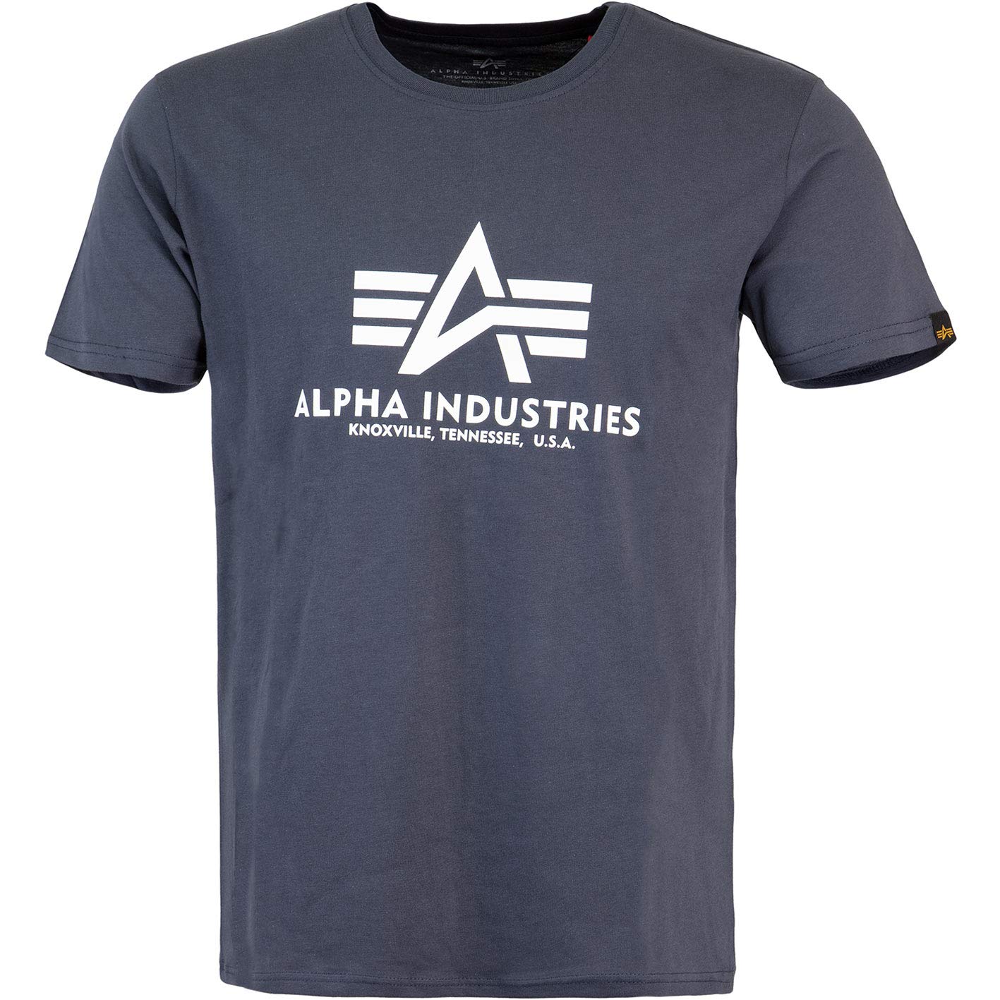 Alpha Industries Men's Backprint T Shirt, Orange Grey Camo, XXL