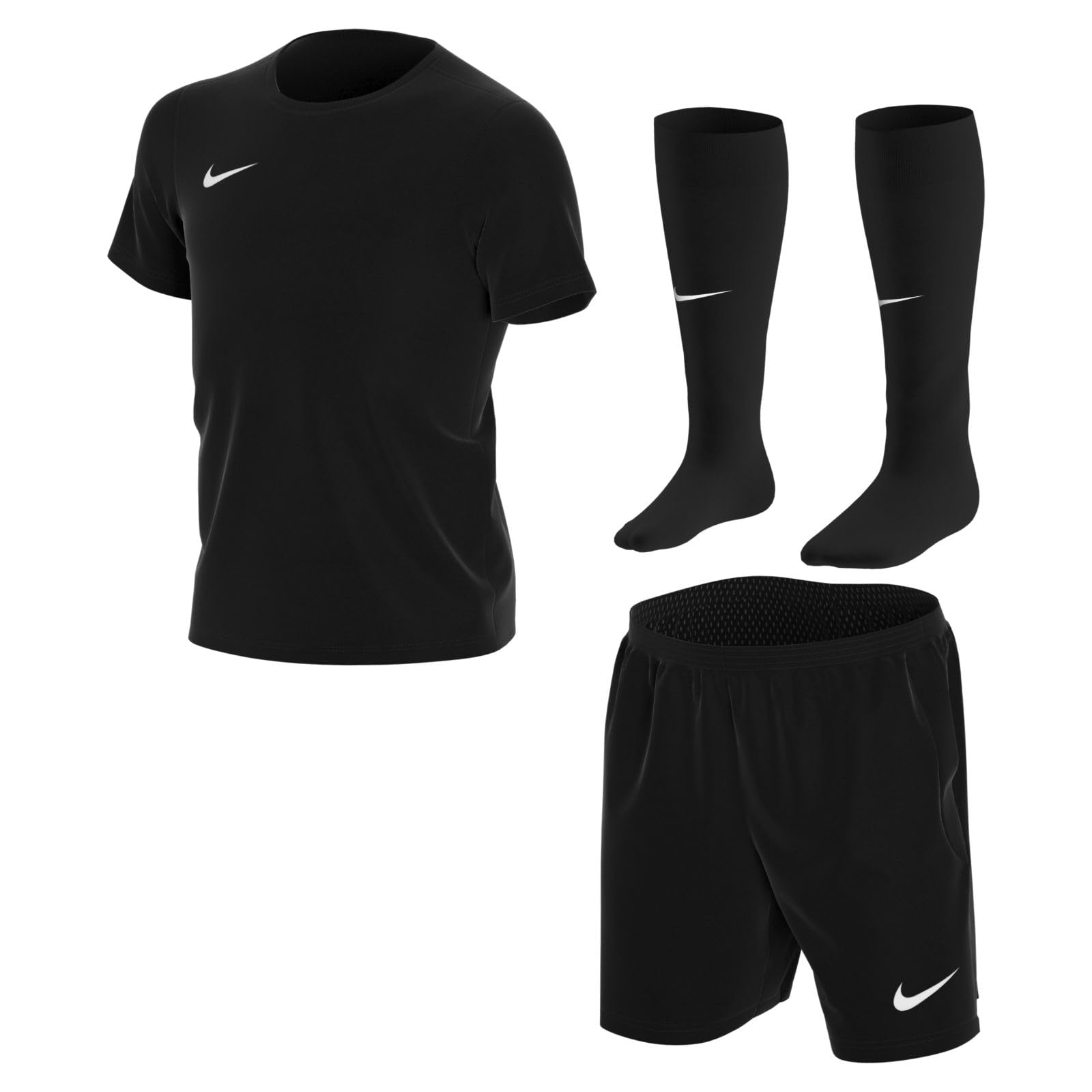 Nike LK NK DRY PARK20 Kit Set K Football Set - Black/(White), Large