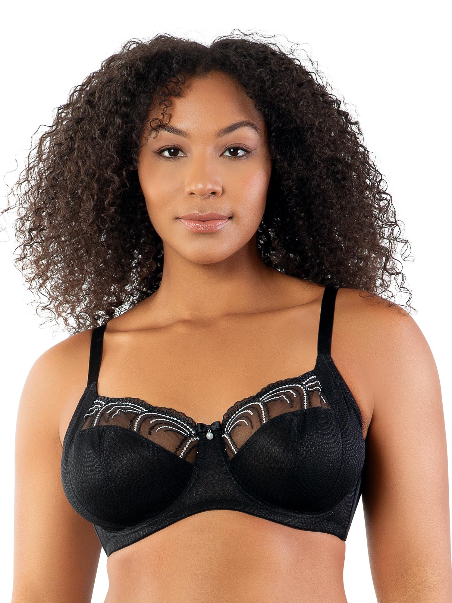 Parfait Pearl P60923 Women's Unlined Full Busted Bra-Cameo Rose-34D Pink